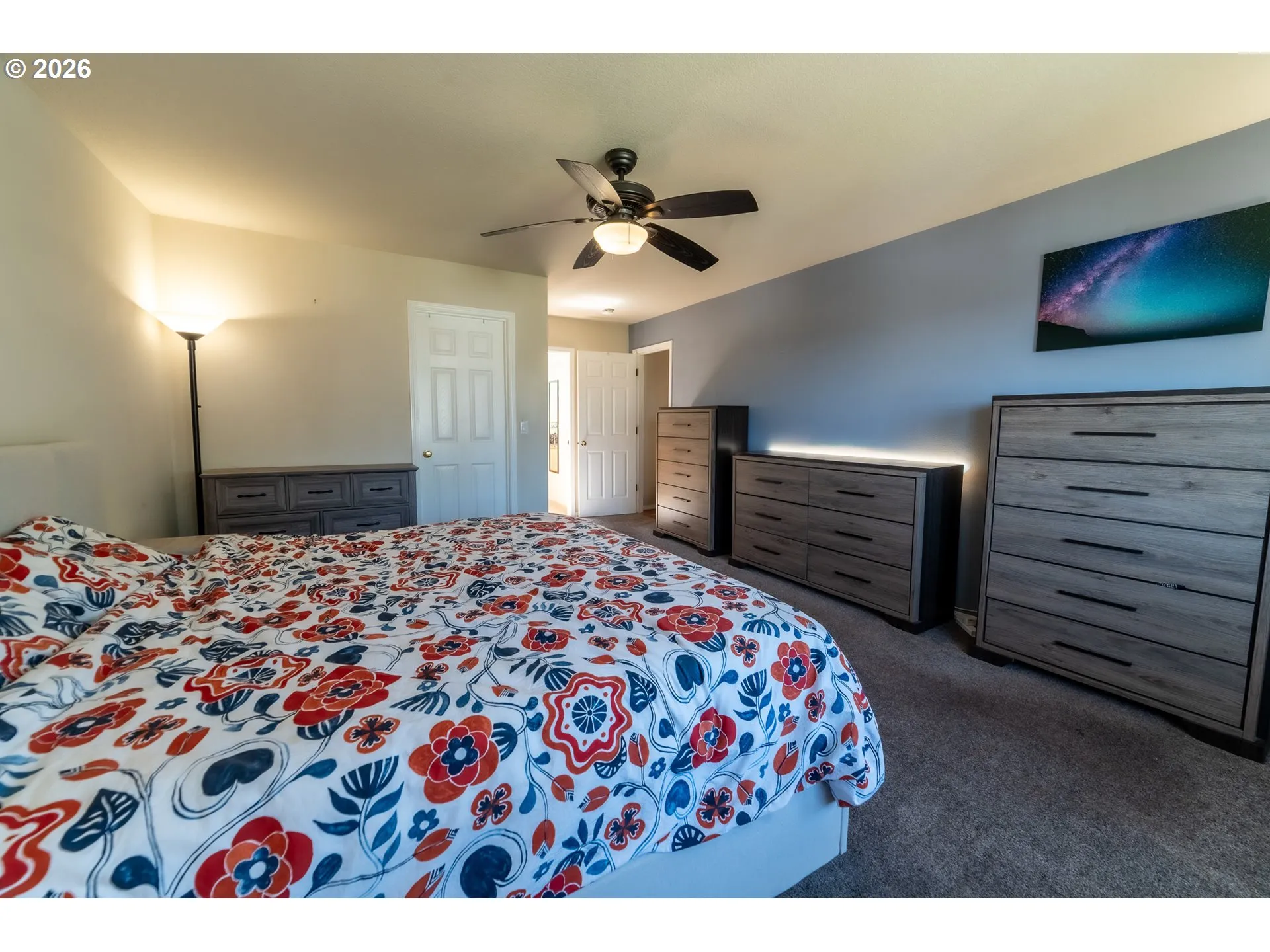 Bedroom, Primary-Ceiling Fan