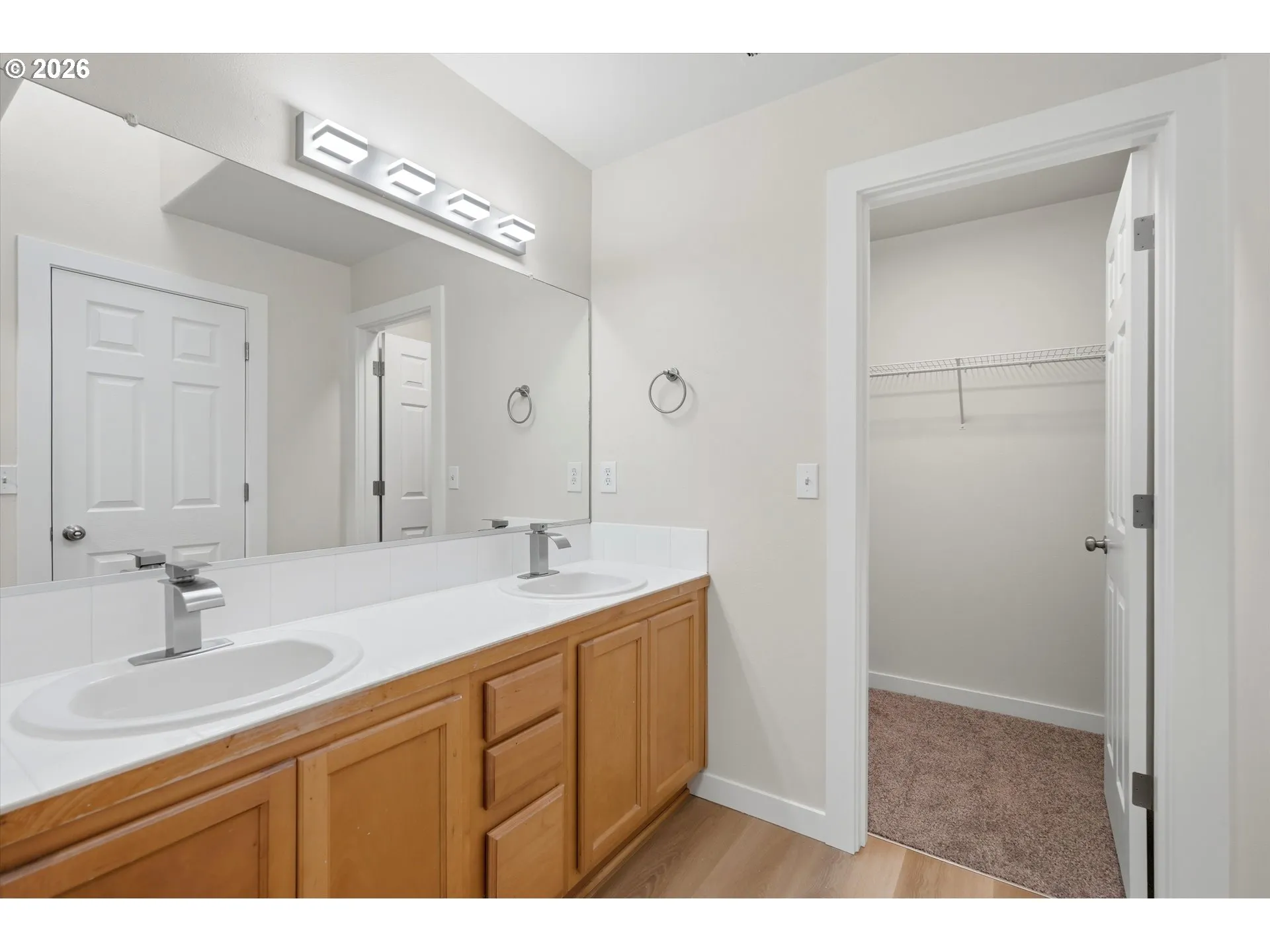 Bathroom, Attached-Double Sinks