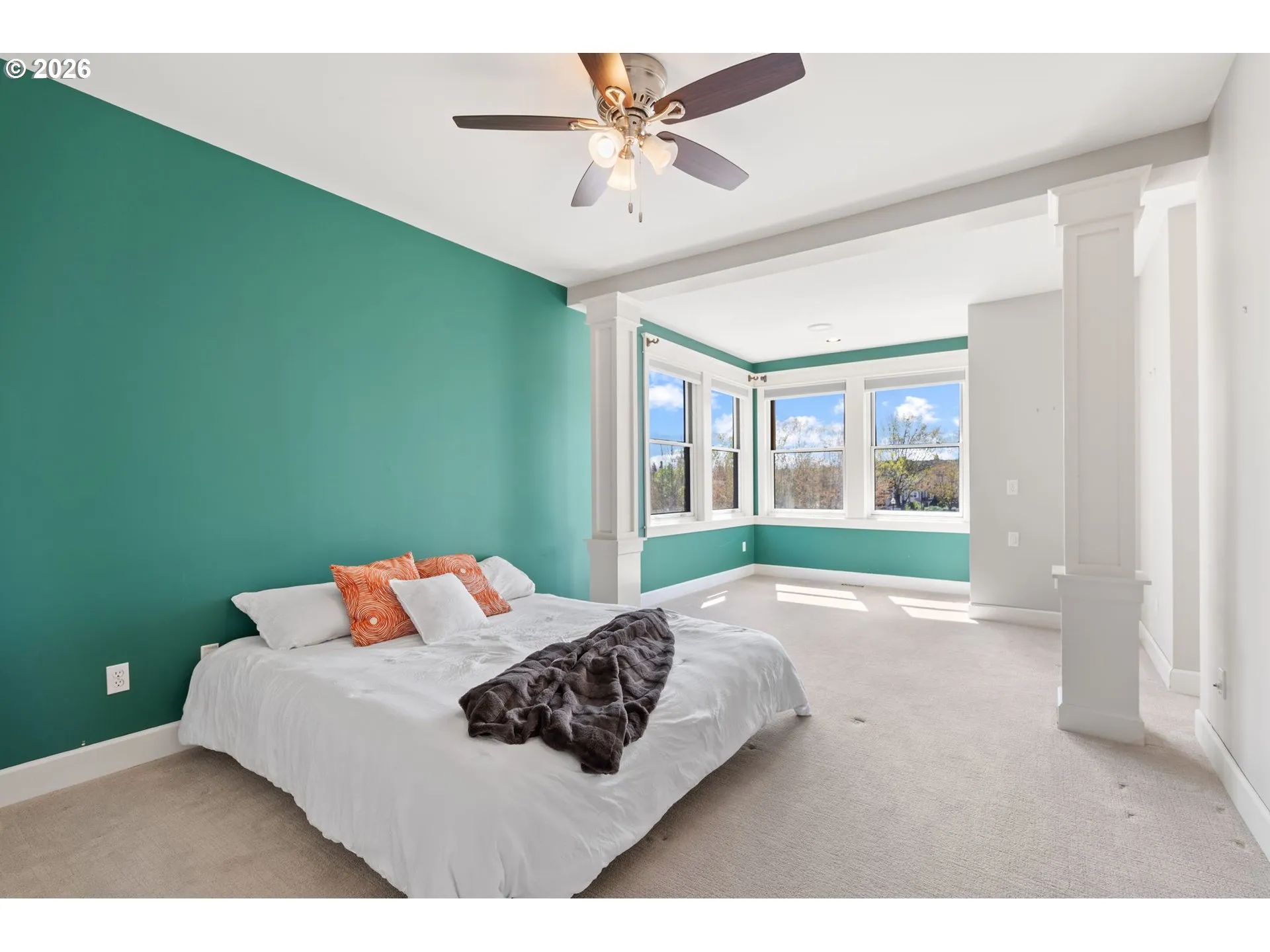 Bedroom, Primary-Ceiling Fan