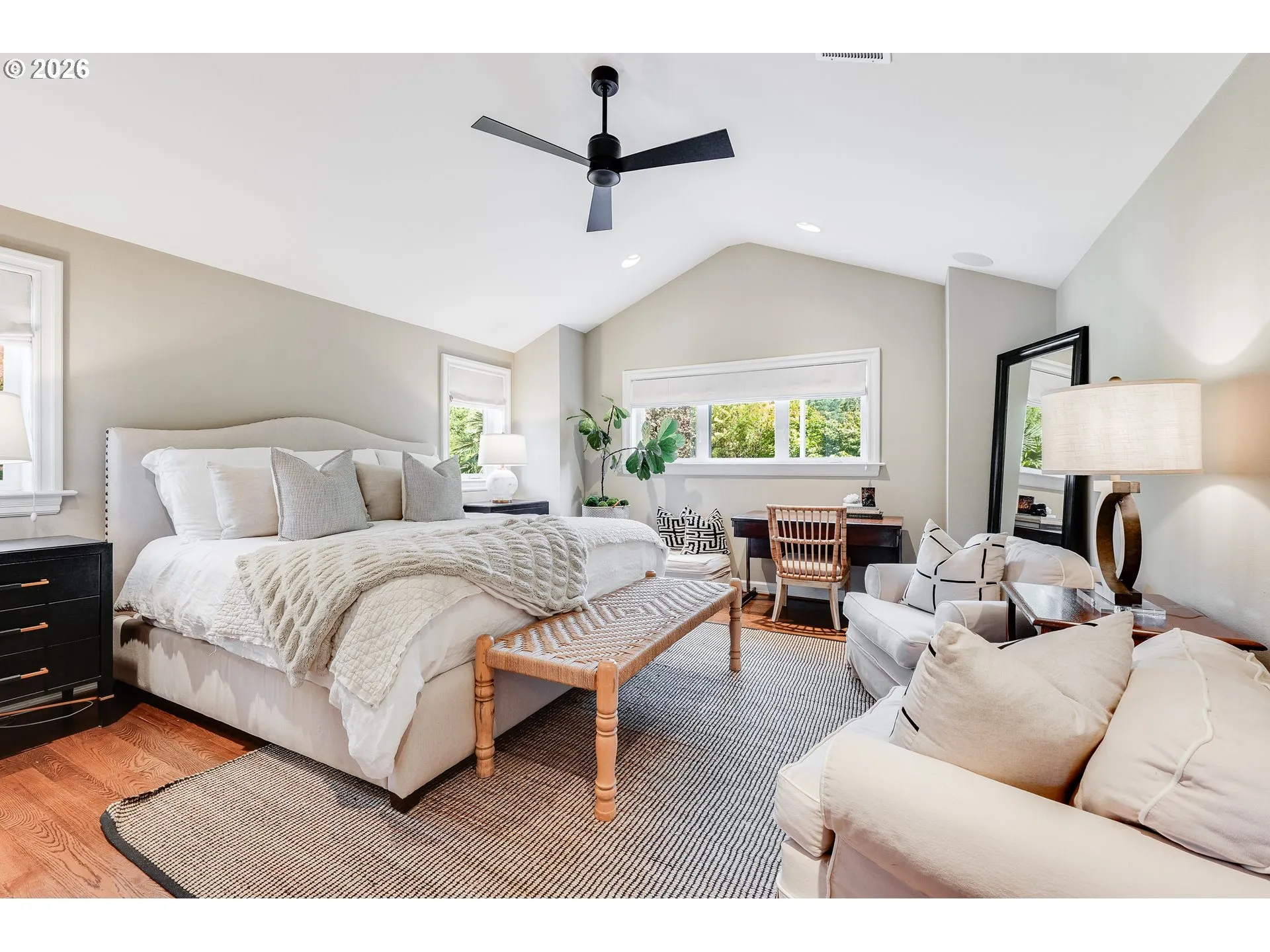 Primary Bedroom-Vaulted Ceilings