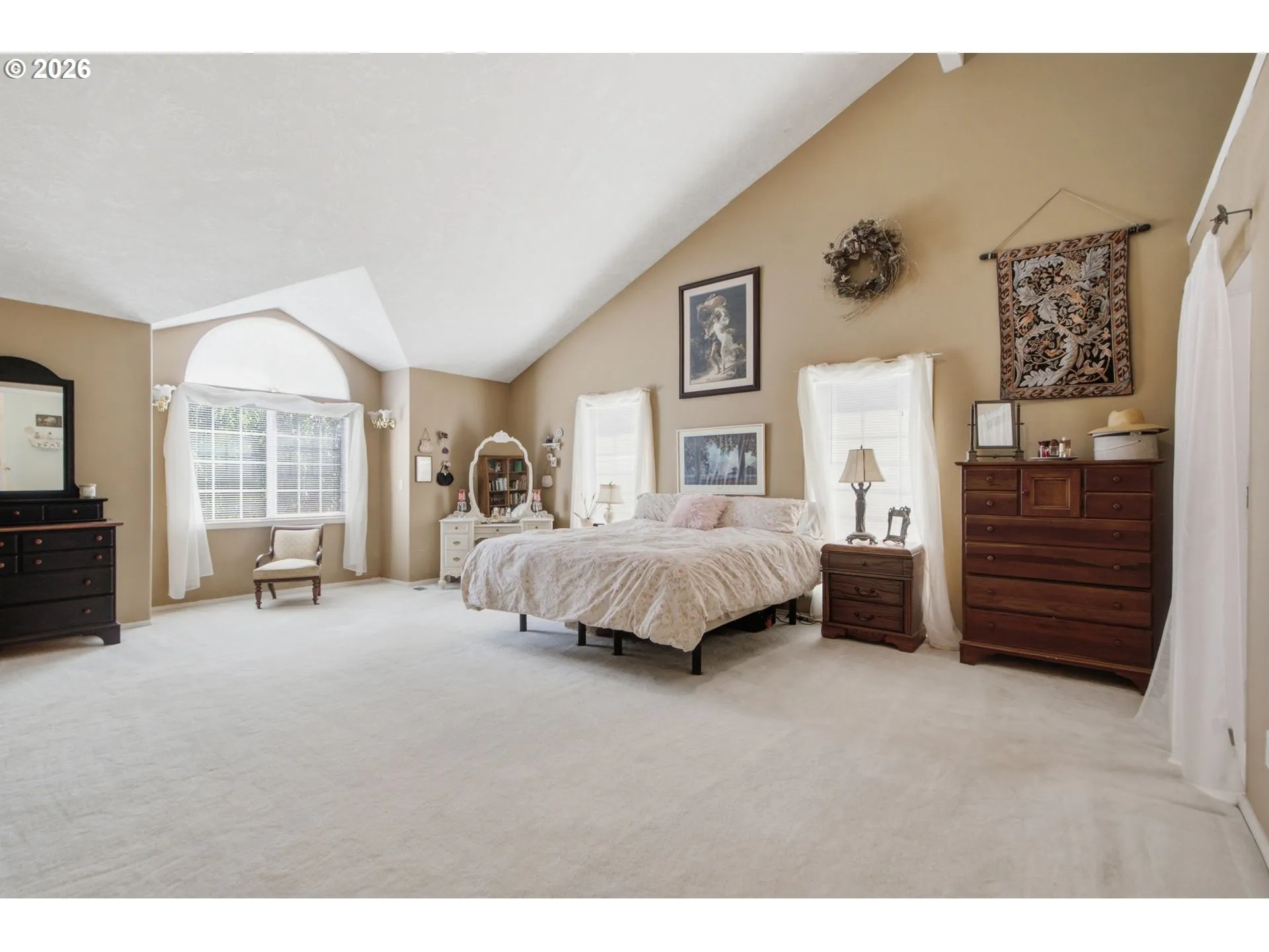 Primary Bedroom-Vaulted Ceilings
