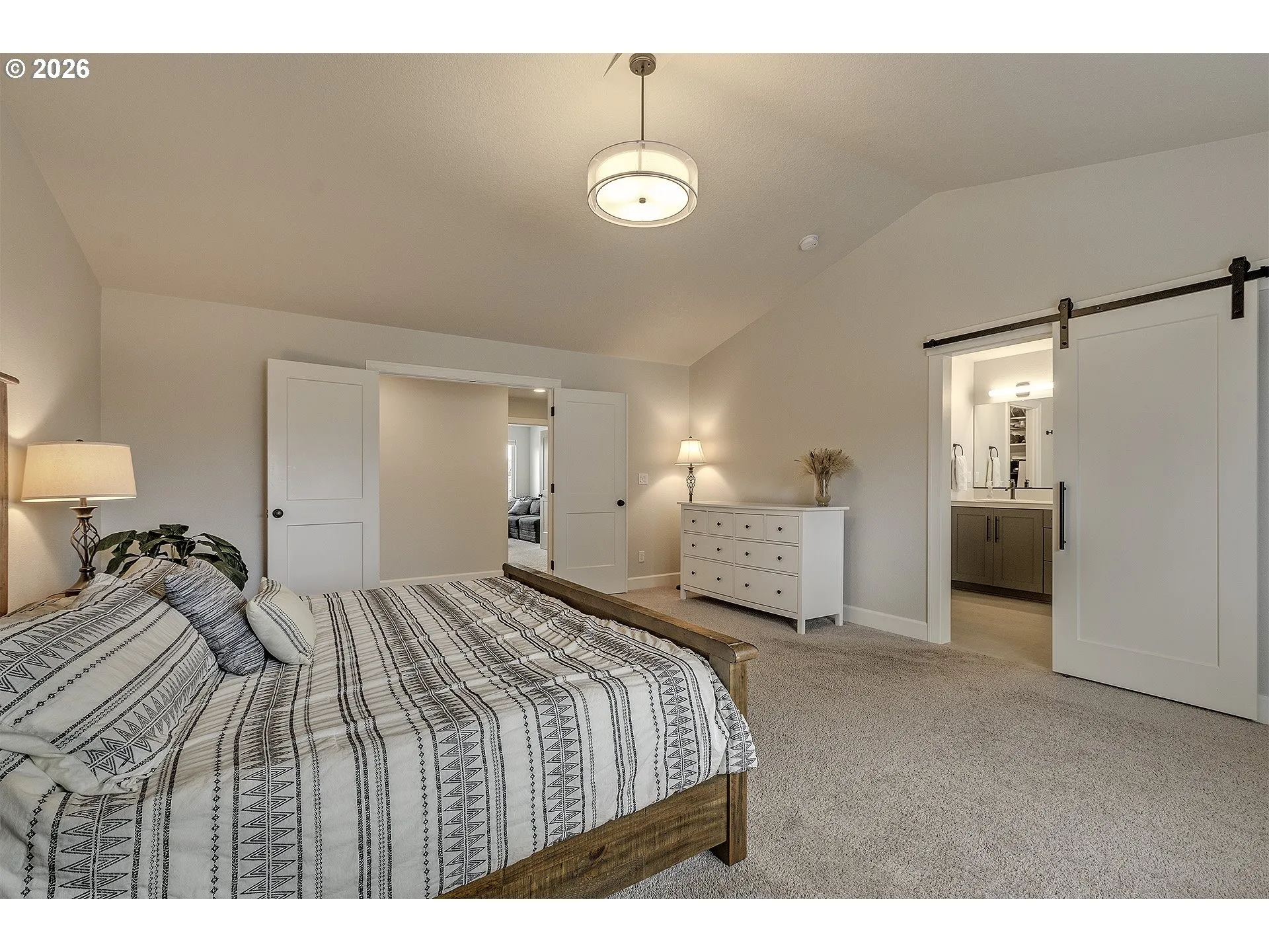 Owner's Suite Bedroom-Vaulted Ceilings