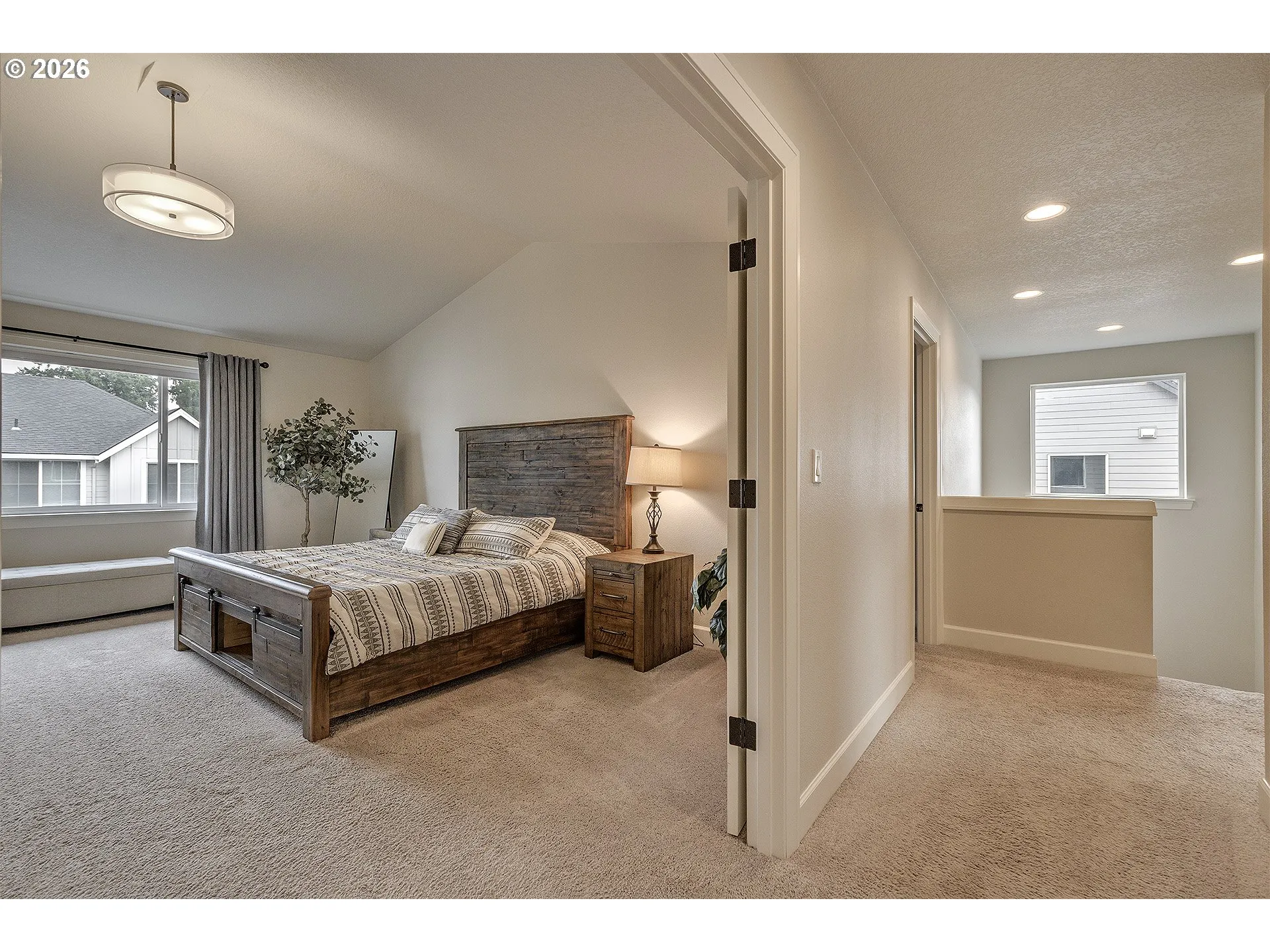 Owner's Suite Bedroom-Vaulted Ceilings