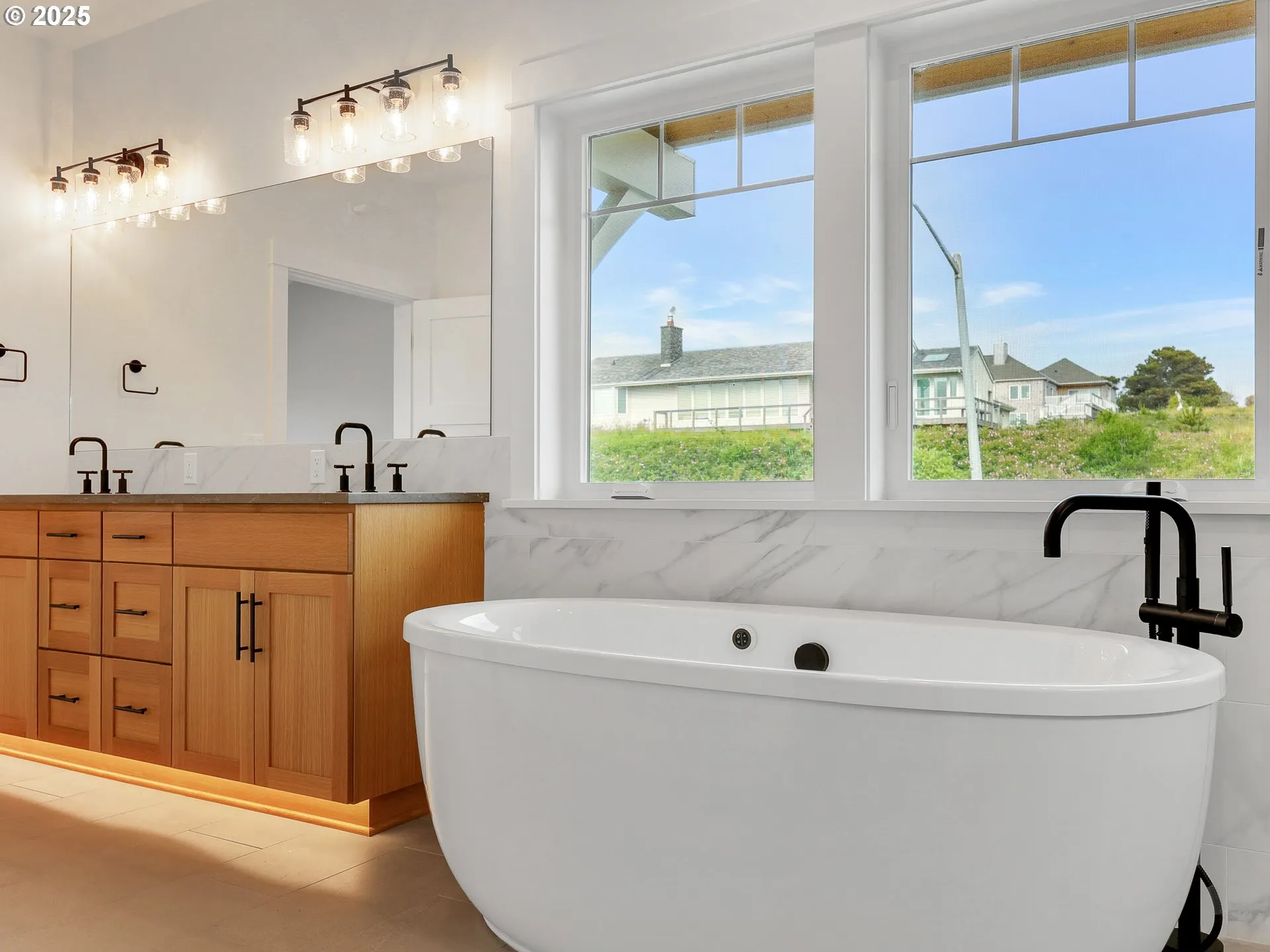Bathroom, Attached-Double Sinks