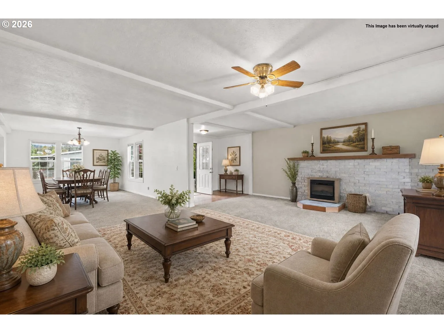 Living Room/Dining Room-Ceiling Fan