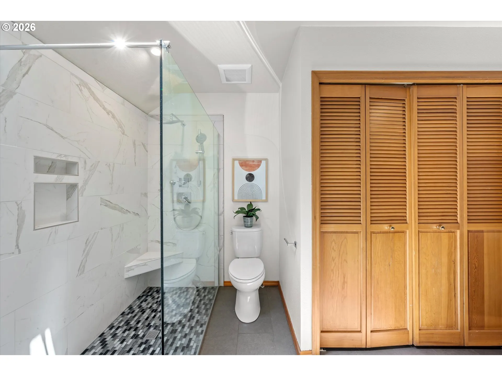 Bathroom, Attached-Walk in Shower