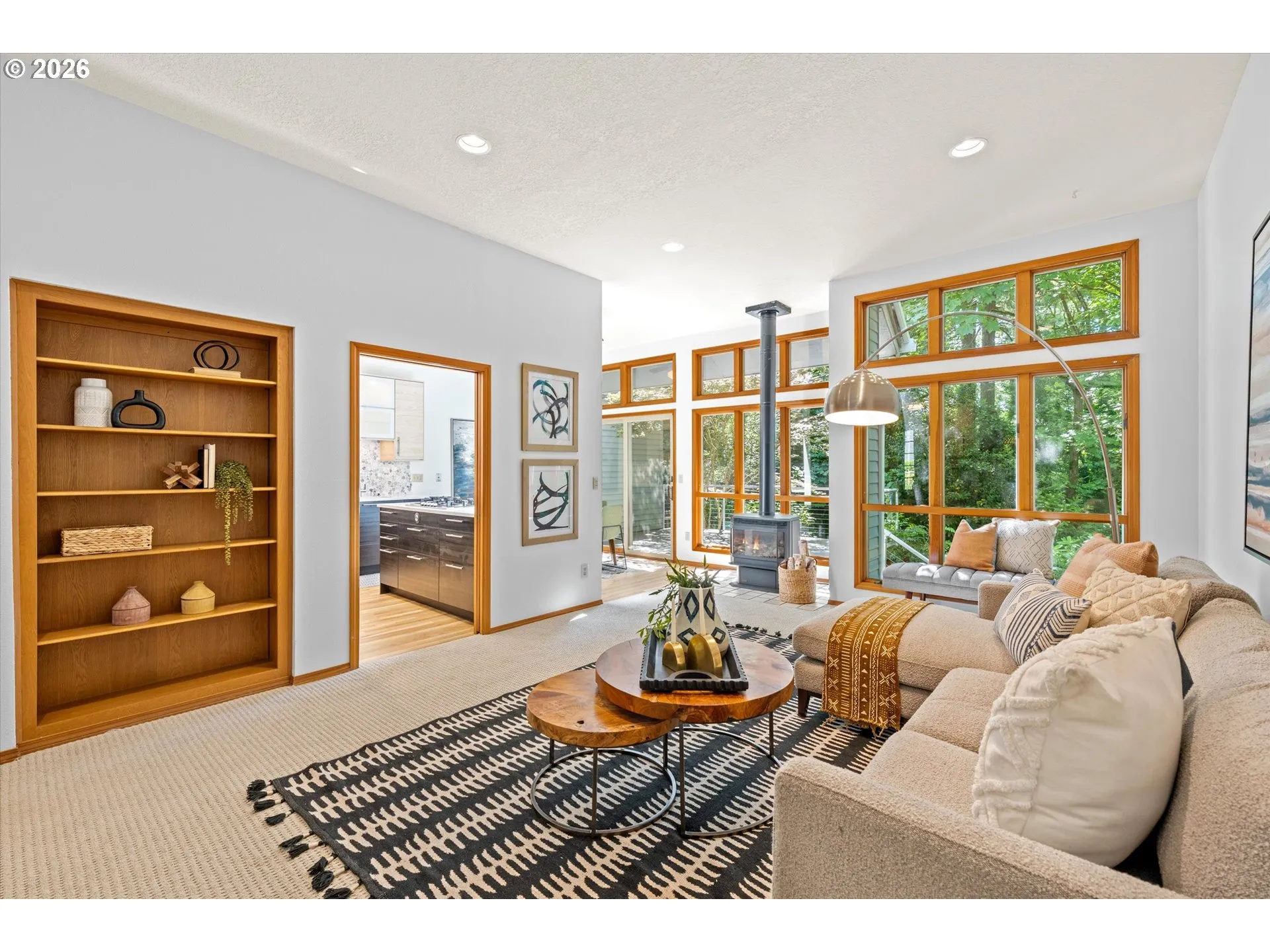 Living Room-Built-In Shelving