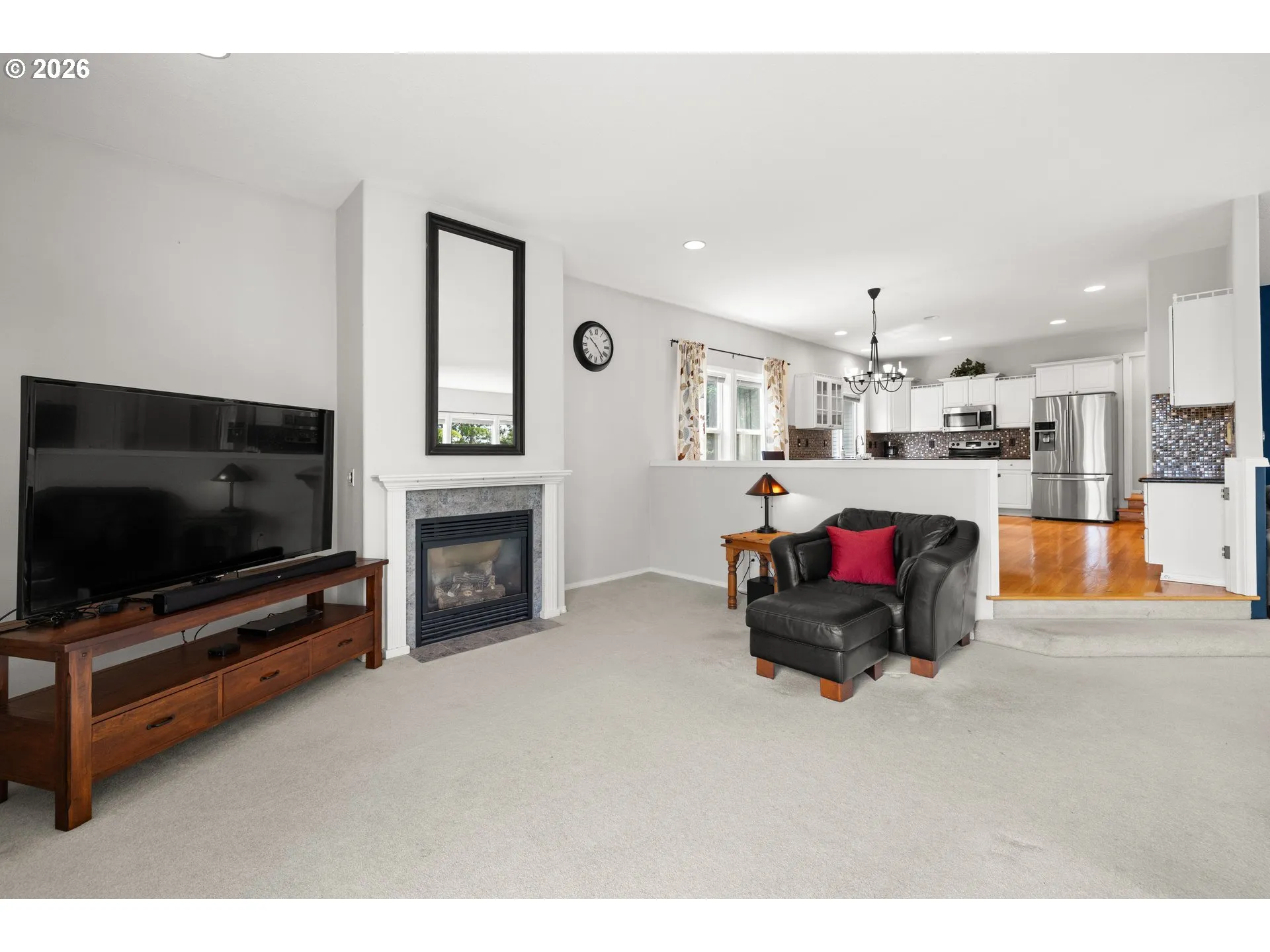 Living Room-Fireplace