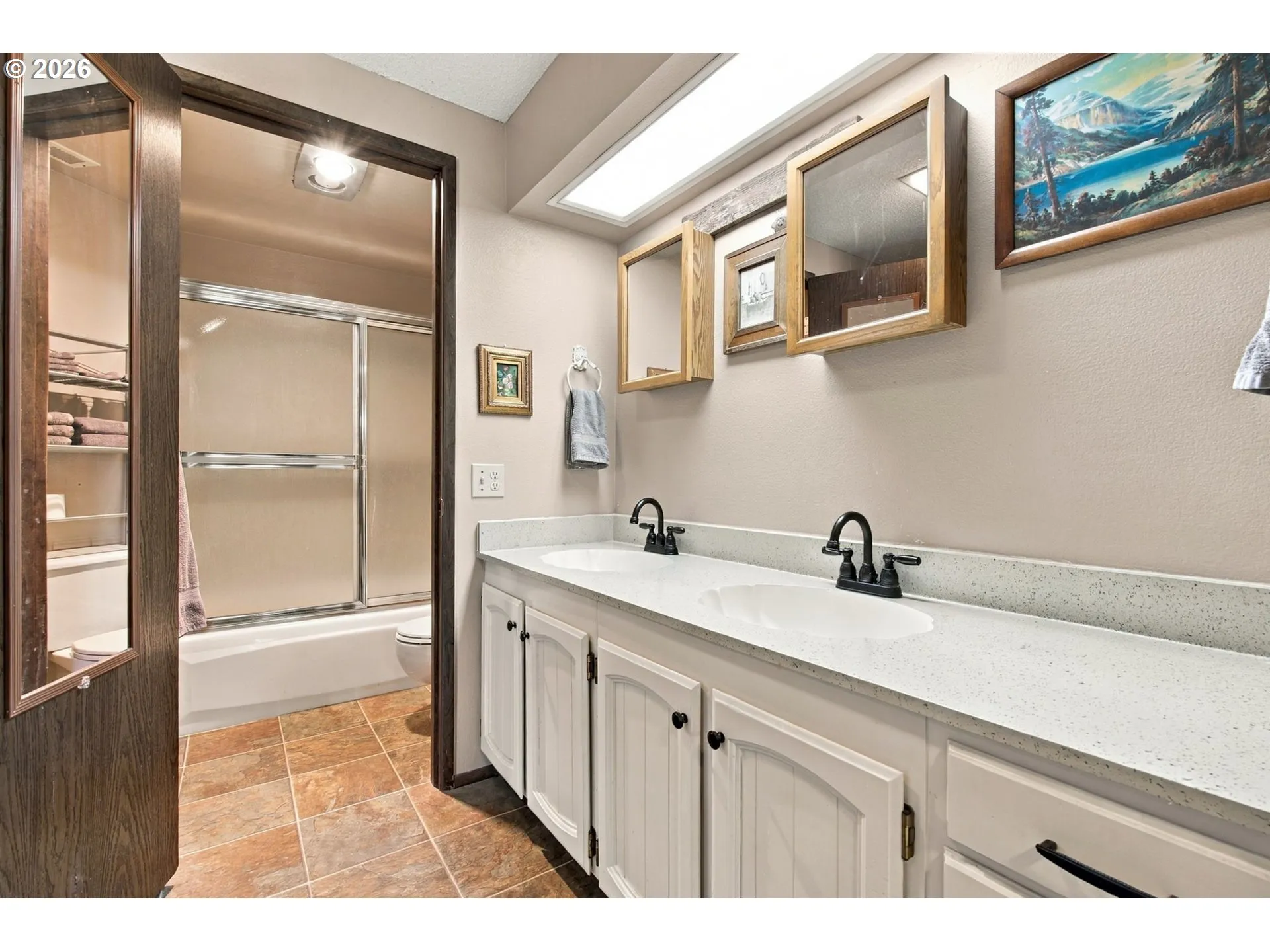 Bathroom, Attached-Double Sinks