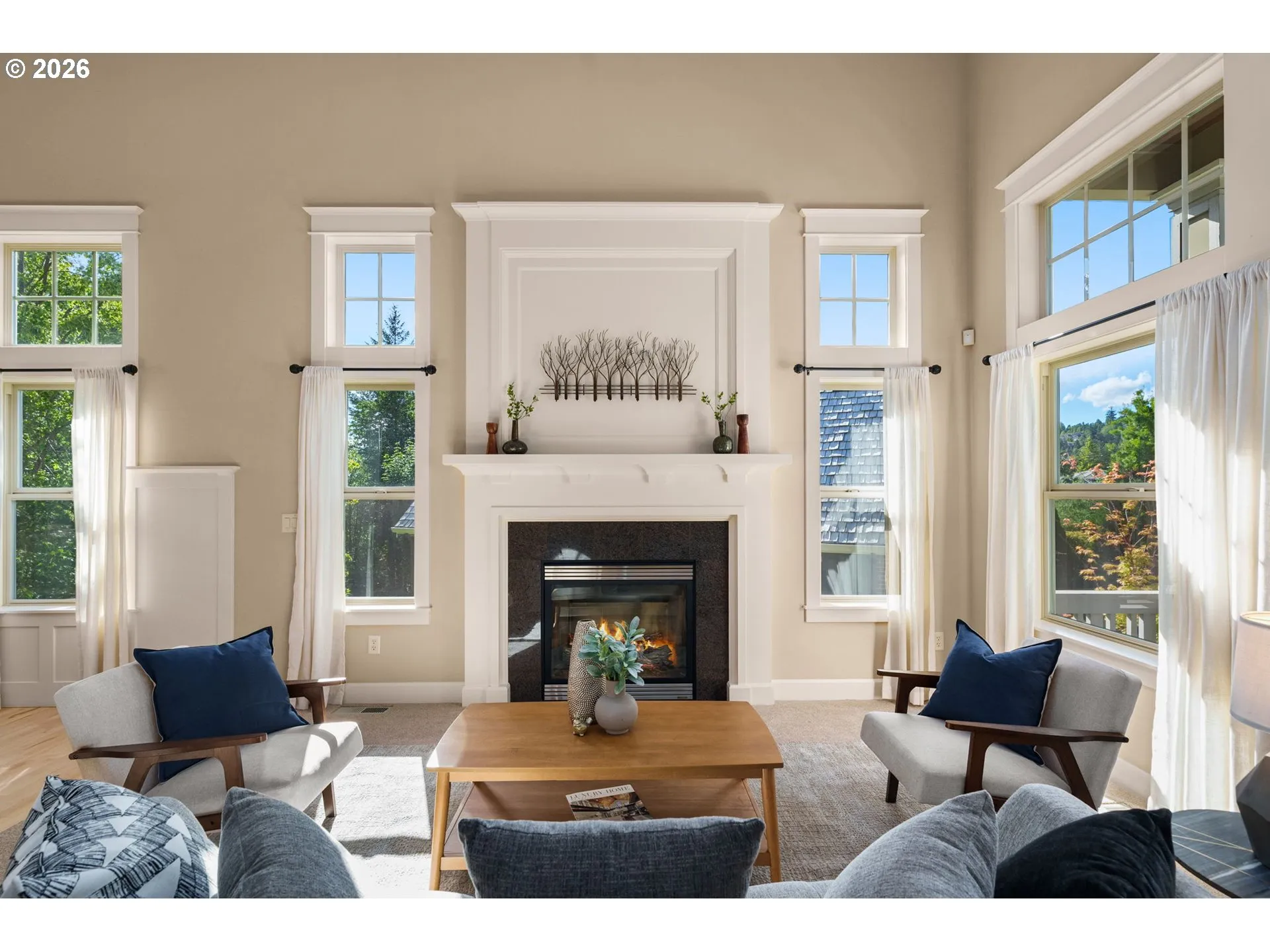Living Room-Fireplace