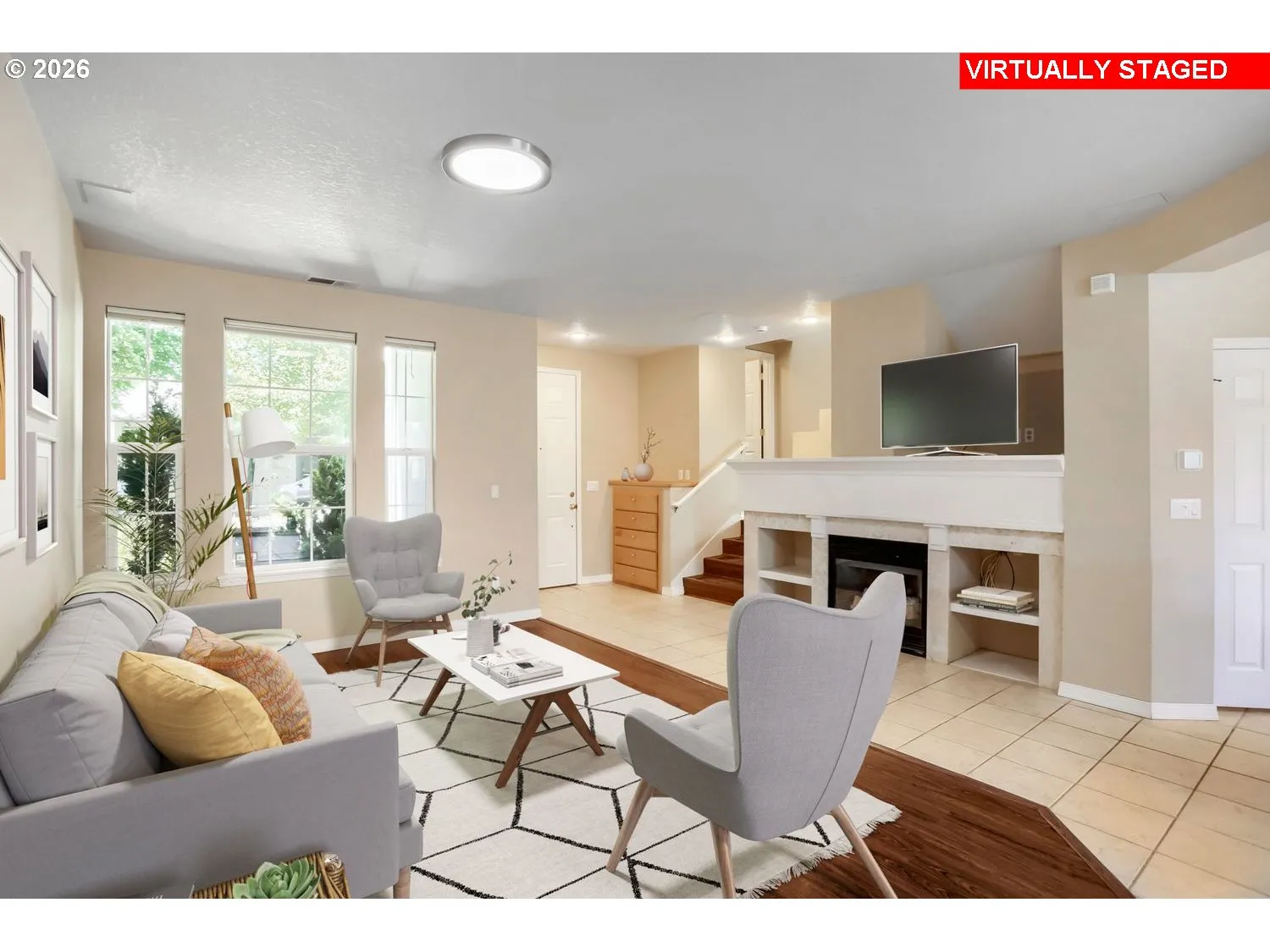Living Room-Built-In Shelving