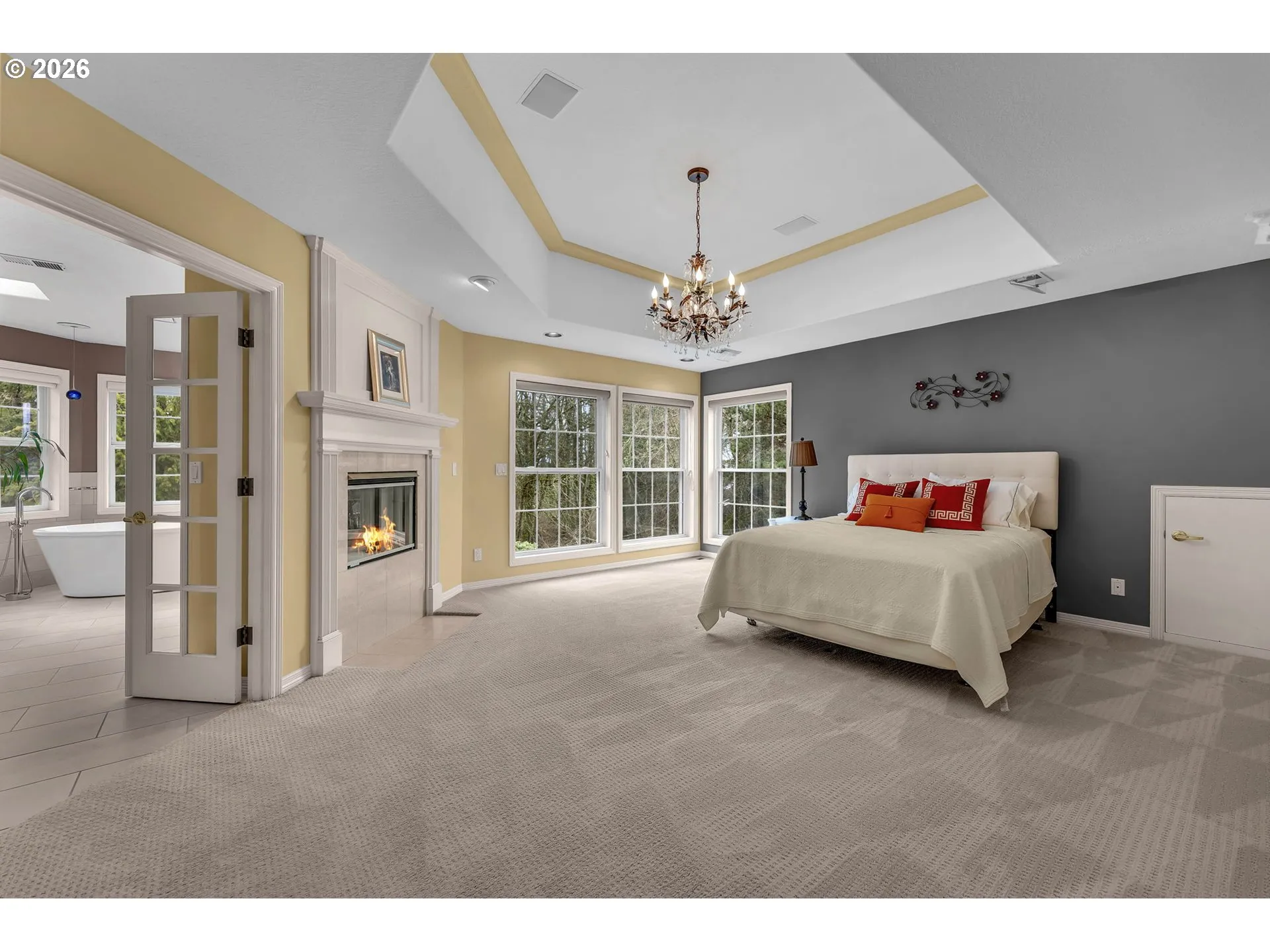 Primary Bedroom-Fireplace