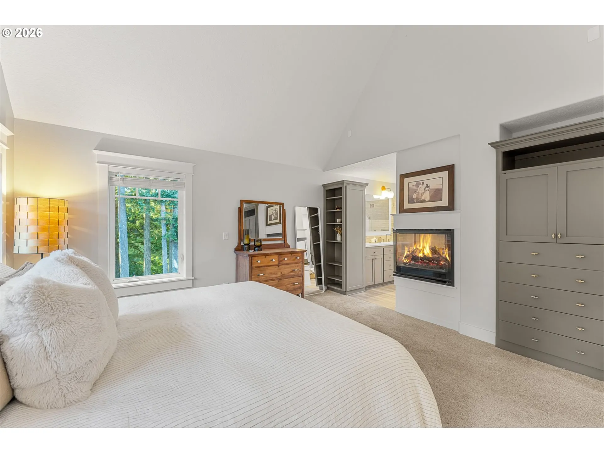 Primary Bedroom-Fireplace