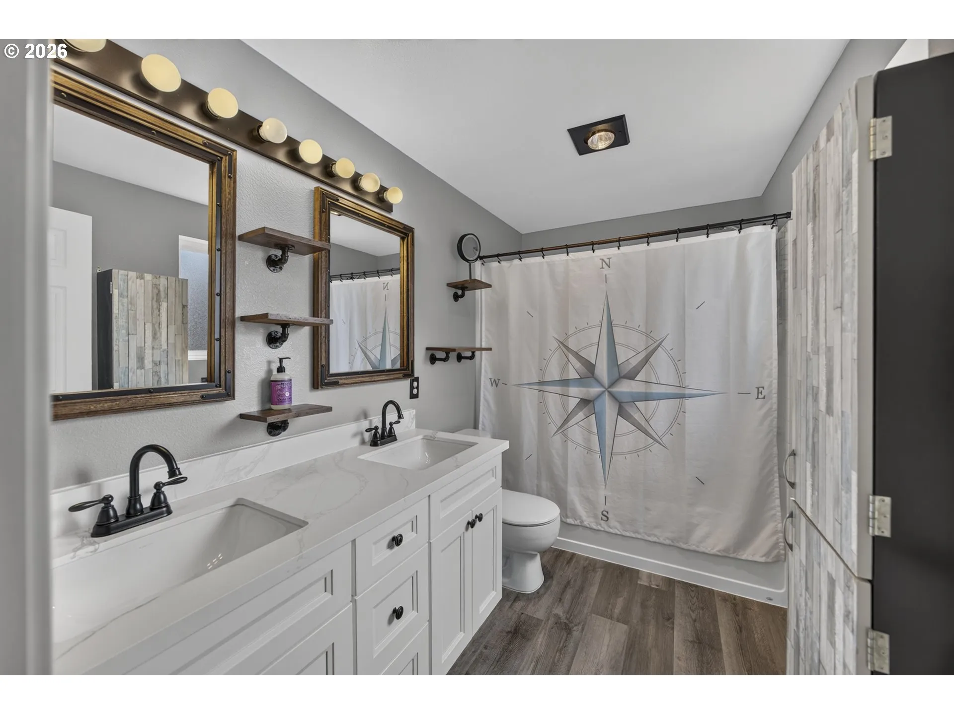 Bathroom, Attached-Double Sinks