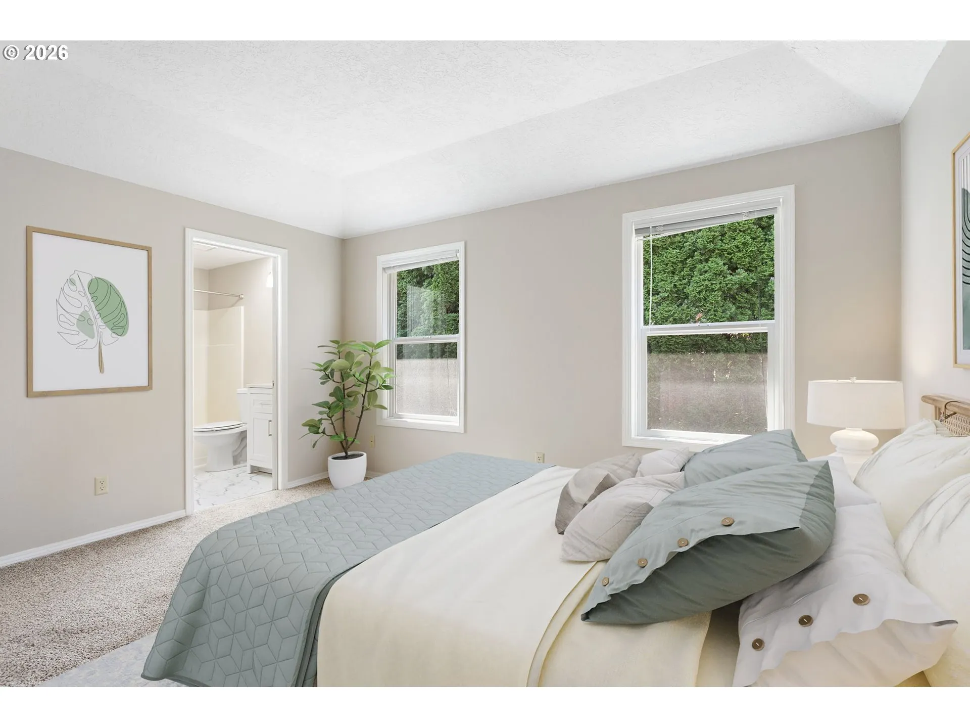 Primary Bedroom-Attached Bathroom