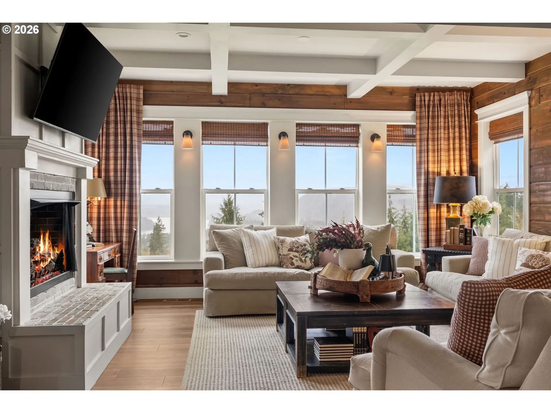 Family Room-Coffered Ceilings