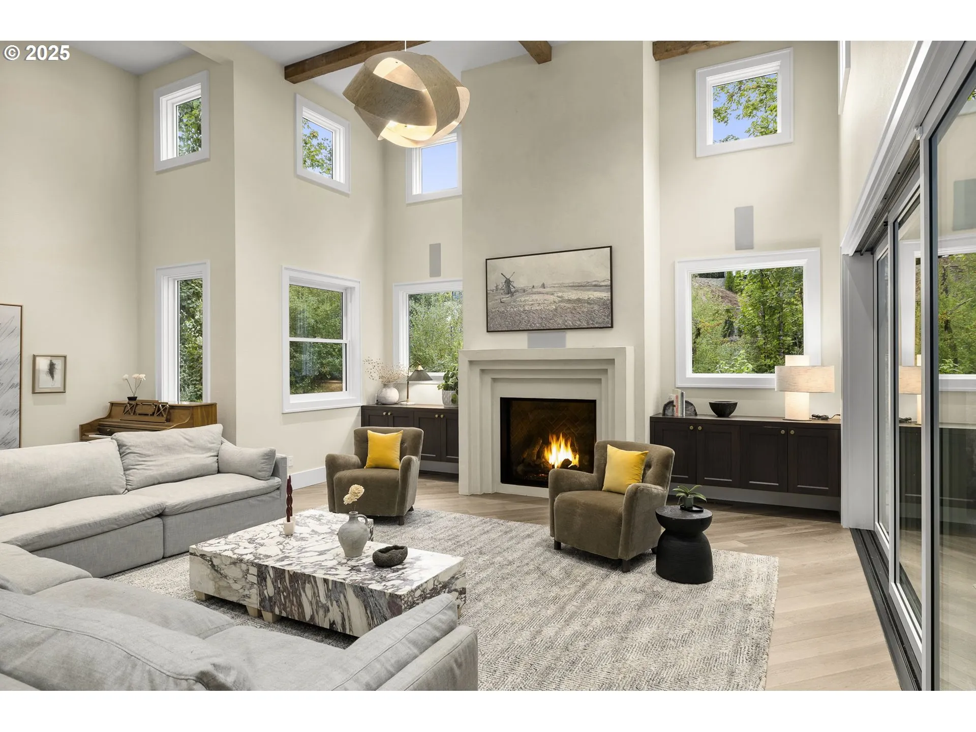 Living Room-Vaulted Ceilings