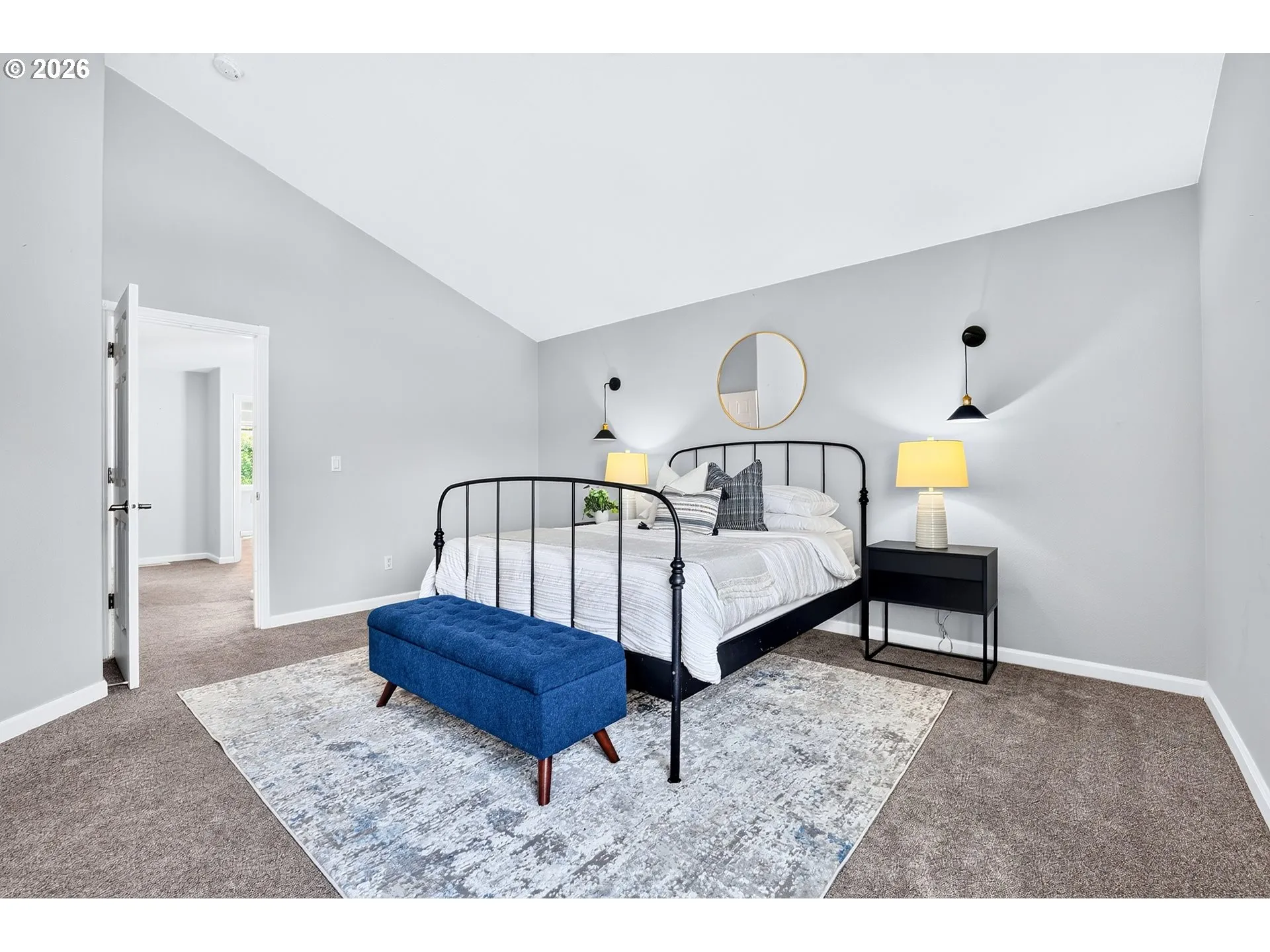 Bedroom, Owner's Suite-Vaulted Ceilings