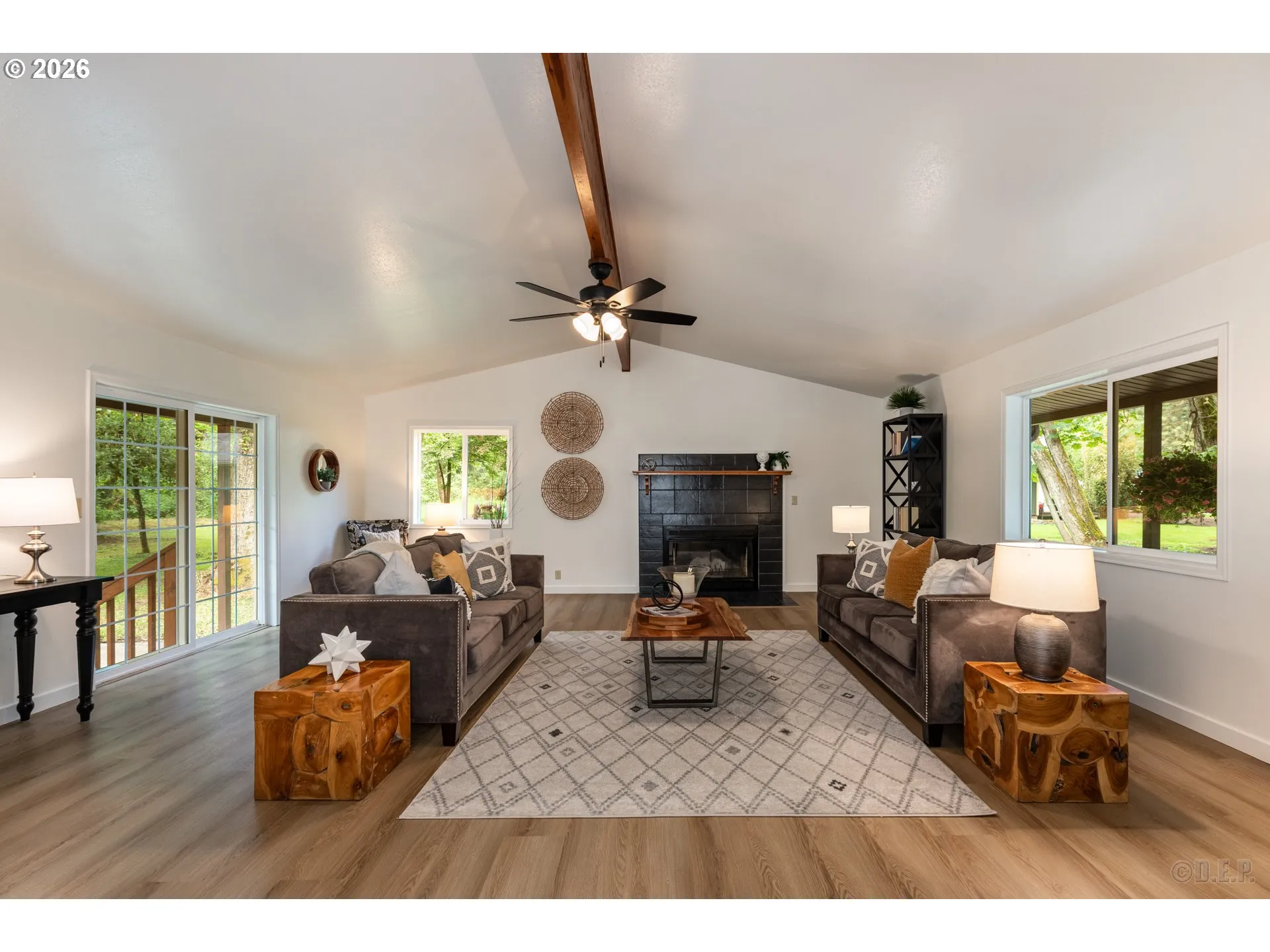 Living Room-Fireplace