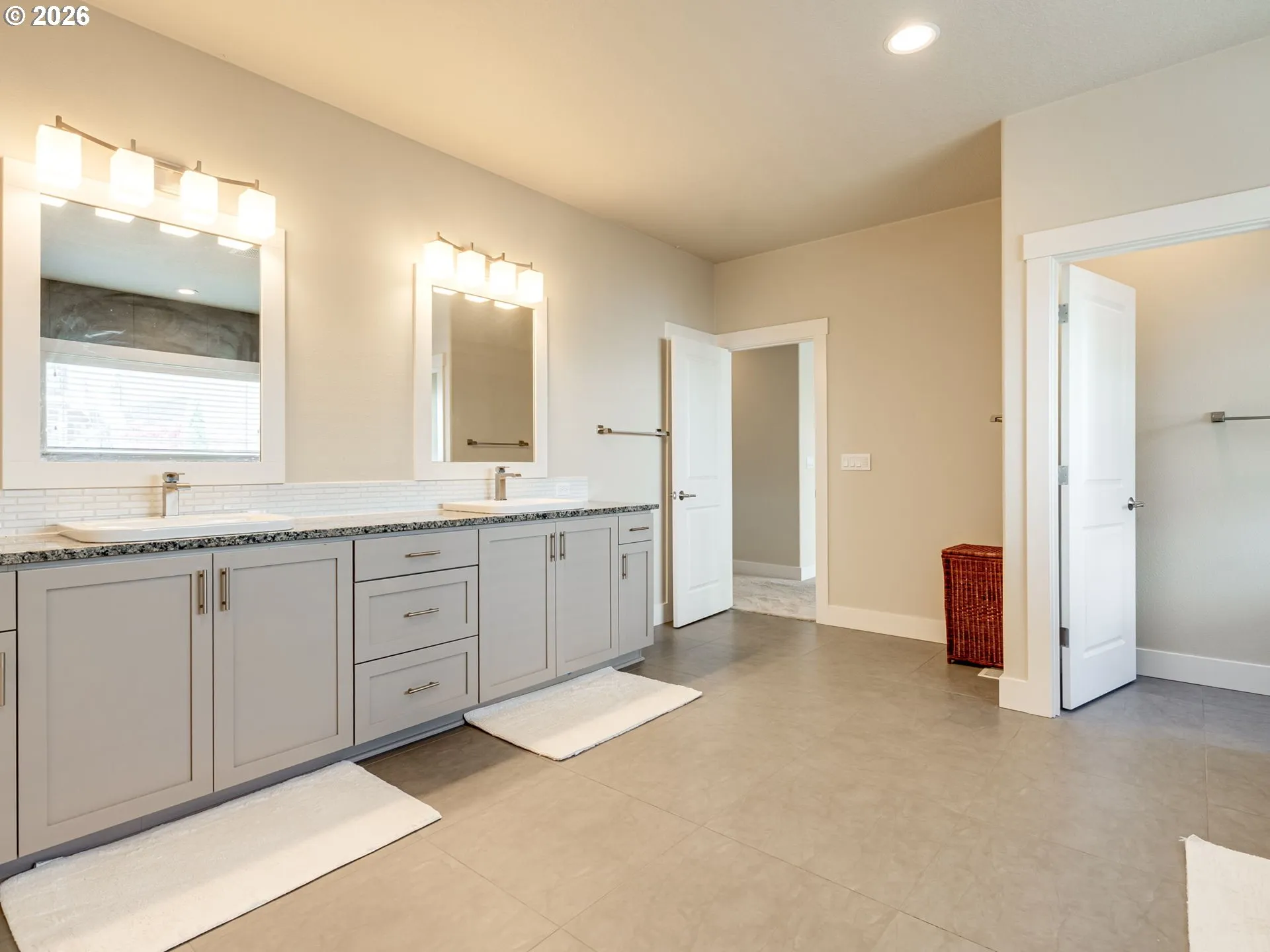Bathroom, Attached-Double Sinks