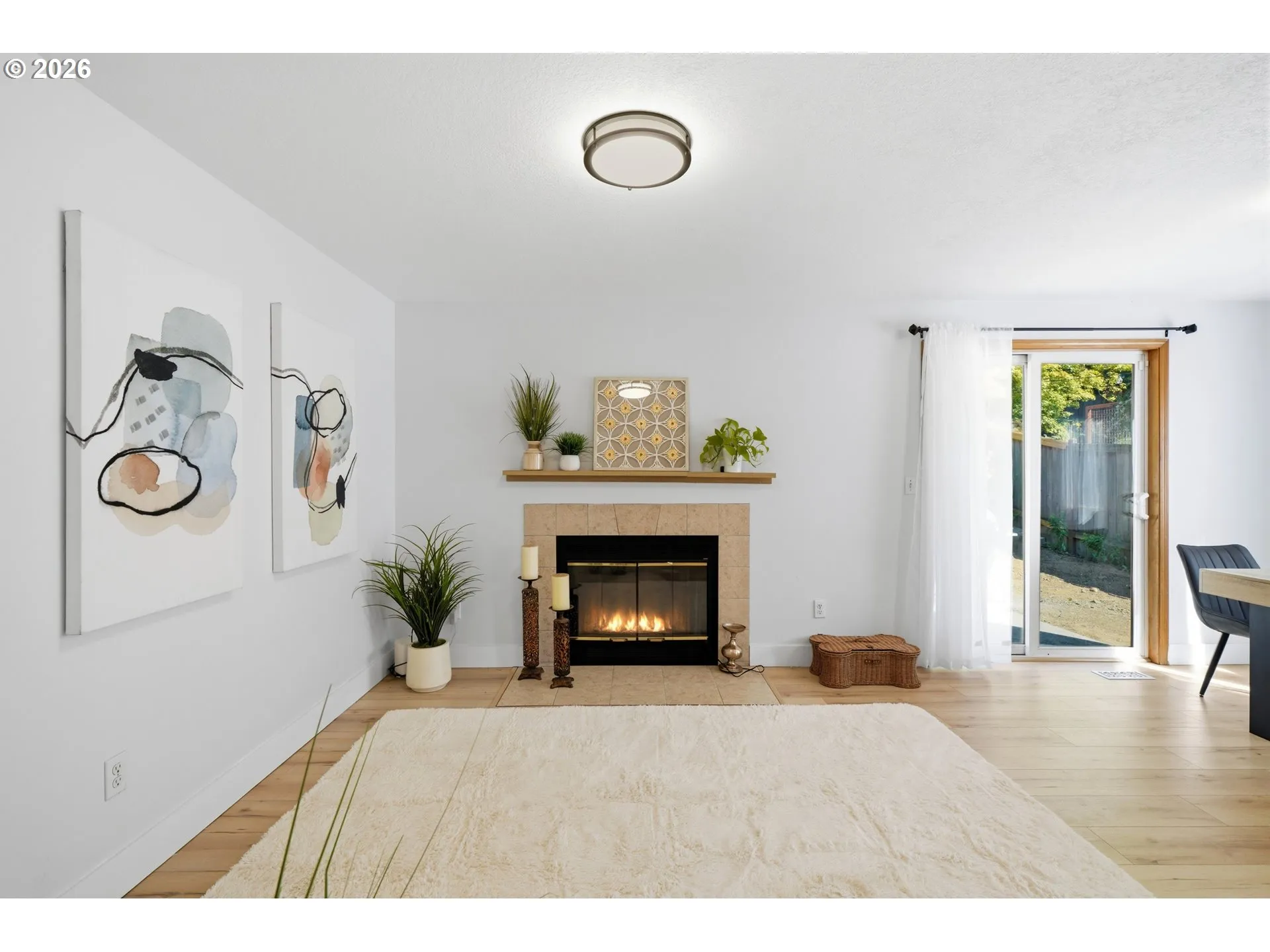 Living Room-Fireplace