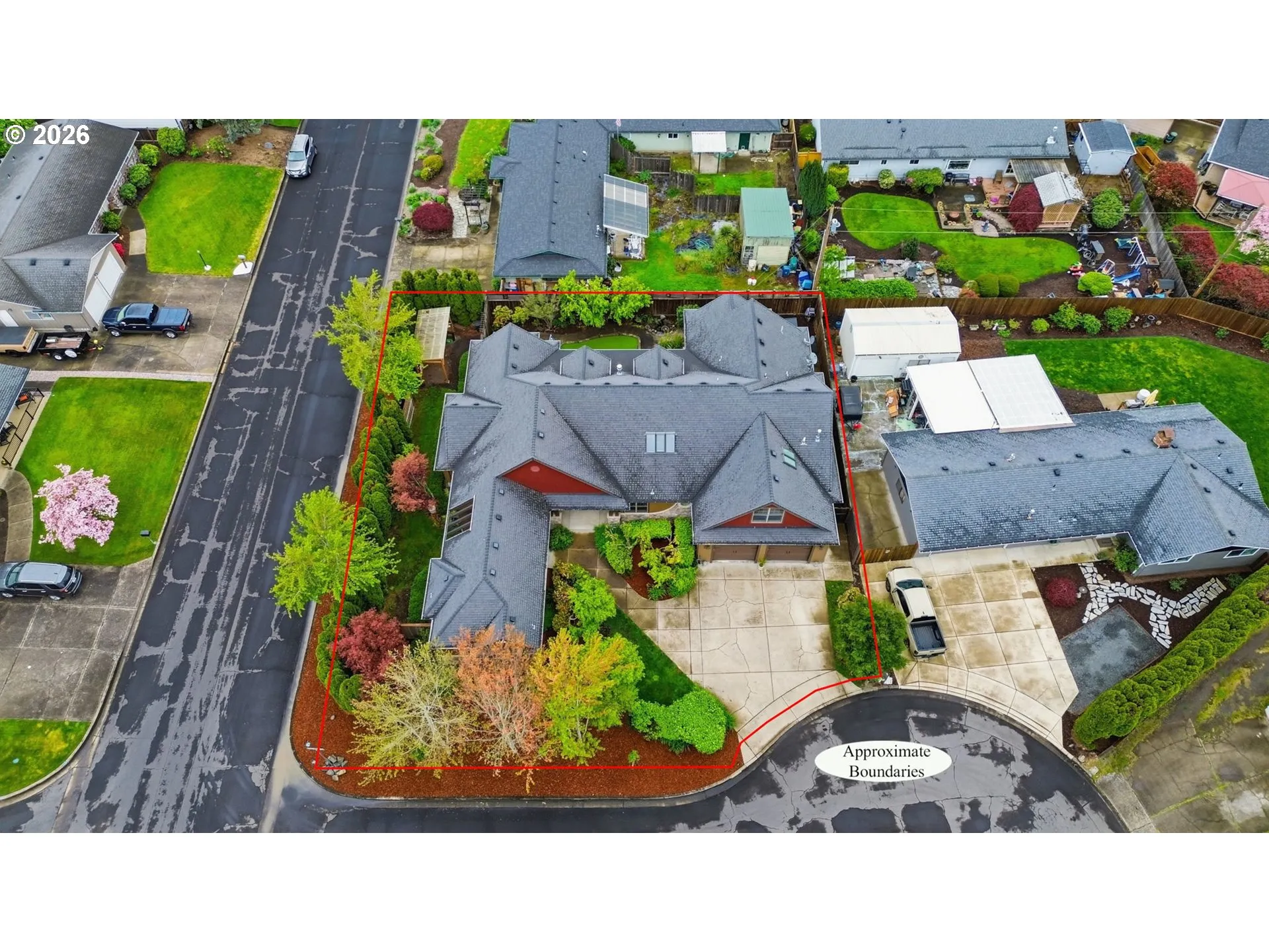 Approximate Property Lines-Aerial