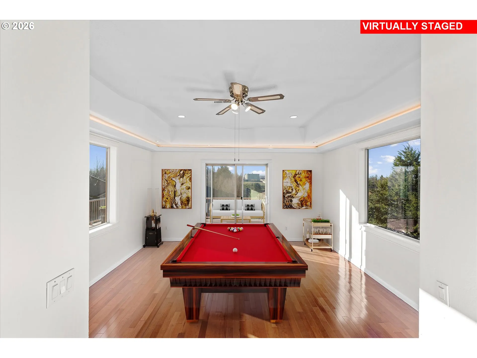 Bonus Room-Coffered Ceilings