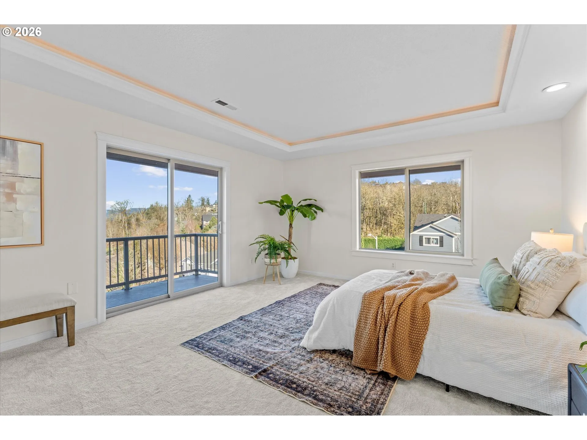 Bedroom, Owner's Suite-View From