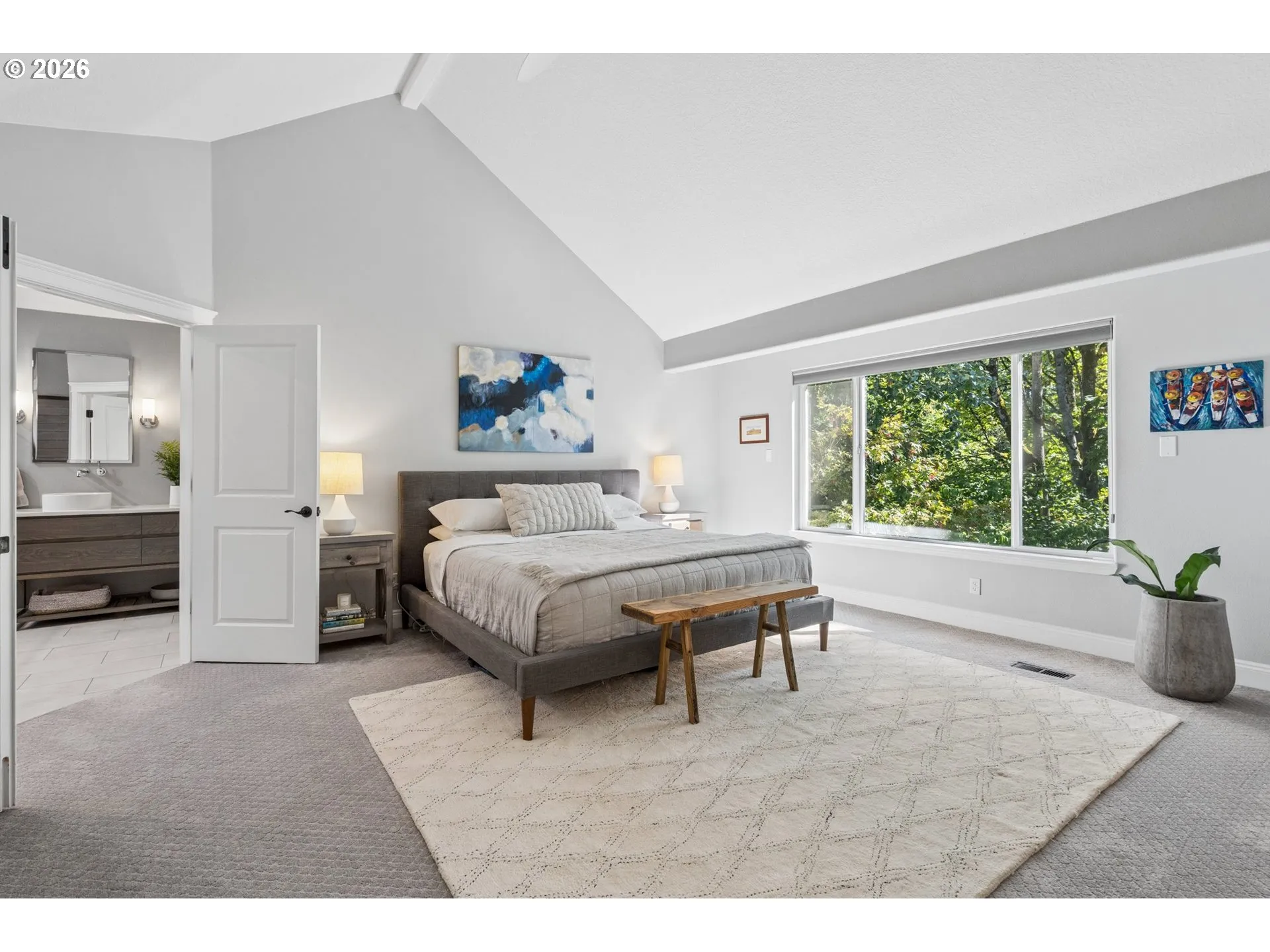 Primary Bedroom-Vaulted Ceilings