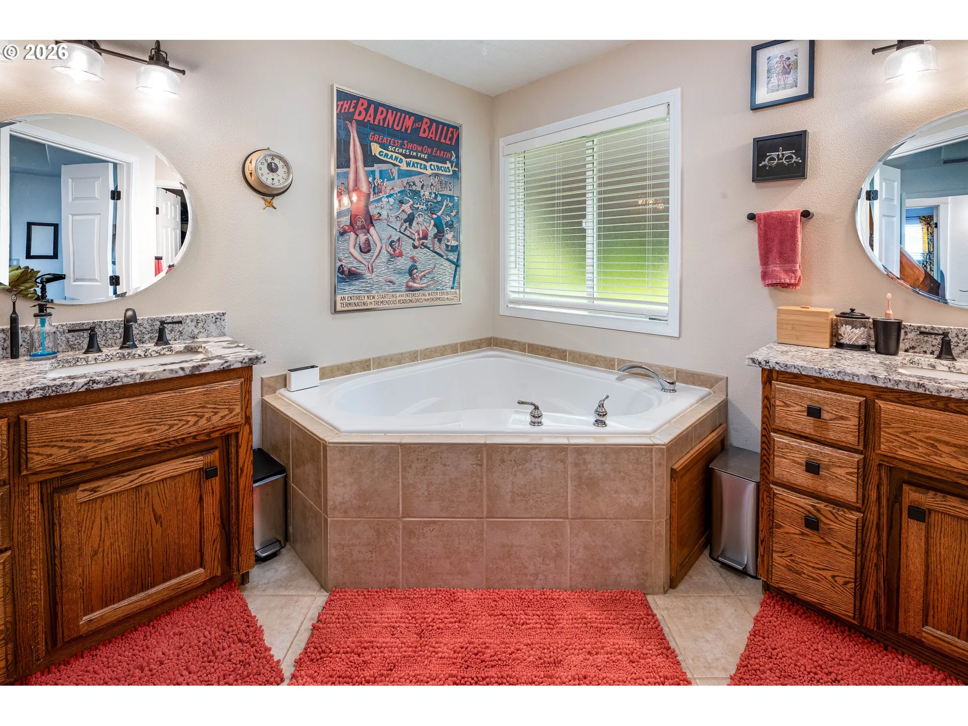 Bathroom, Attached-Double Sinks