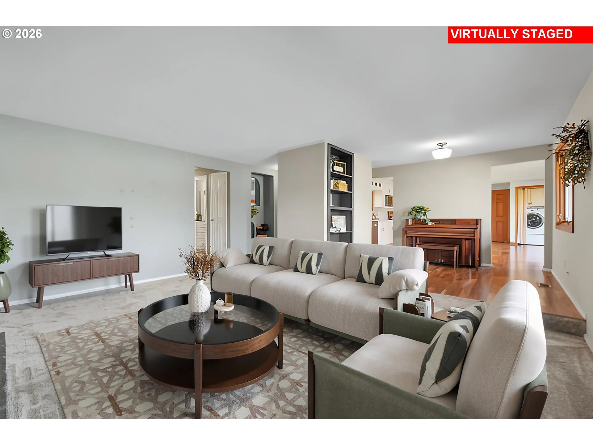 Living Room-Built-In Shelving