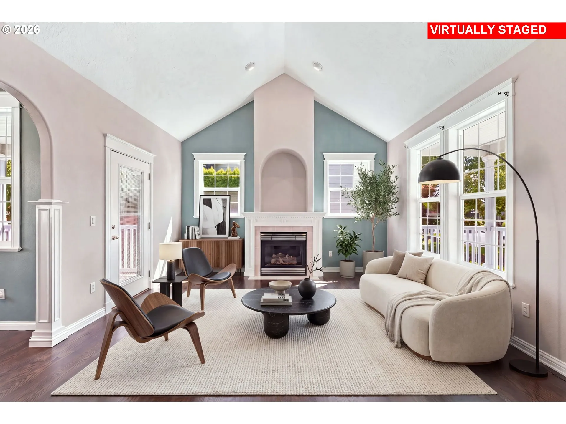 Living Room-Vaulted Ceilings