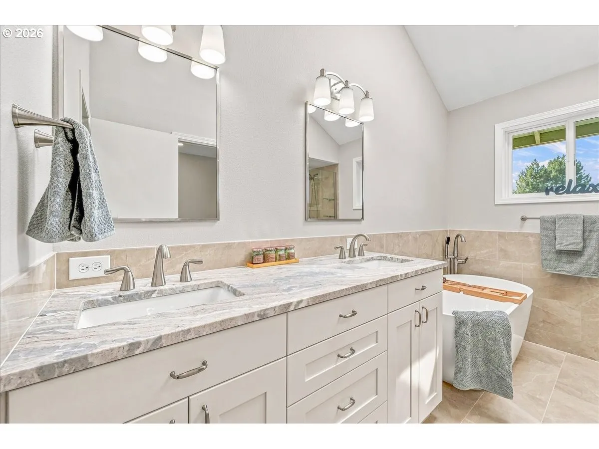 Bathroom, Attached-Double Sinks