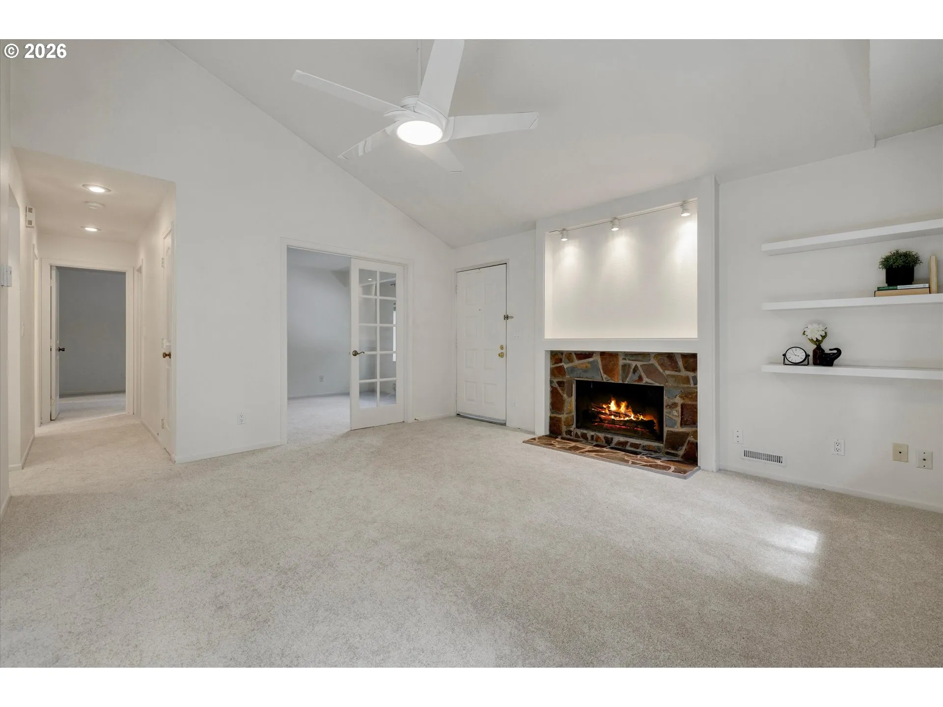 Living Room-Built-In Shelving