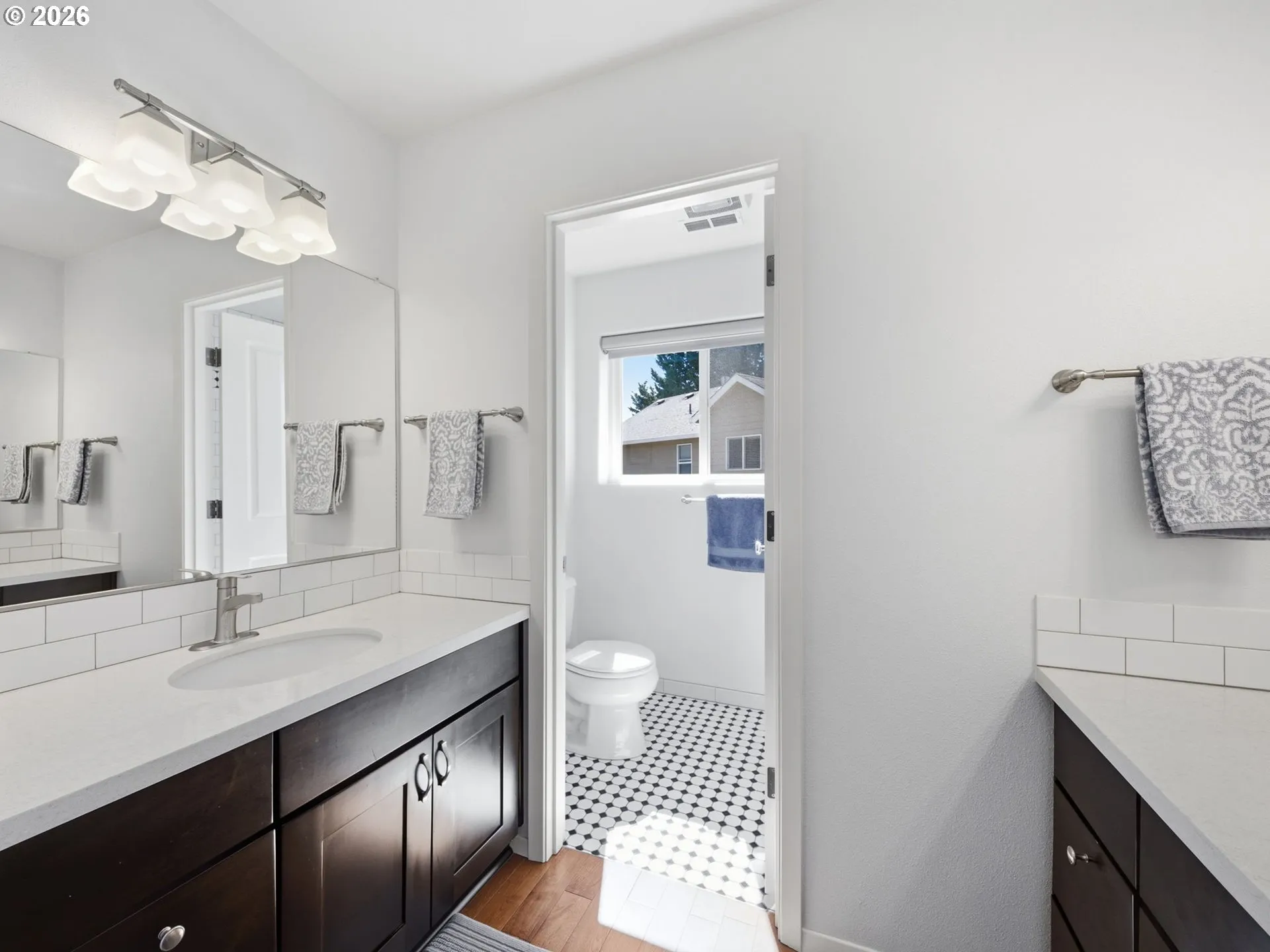 Bathroom, Attached-Double Sinks
