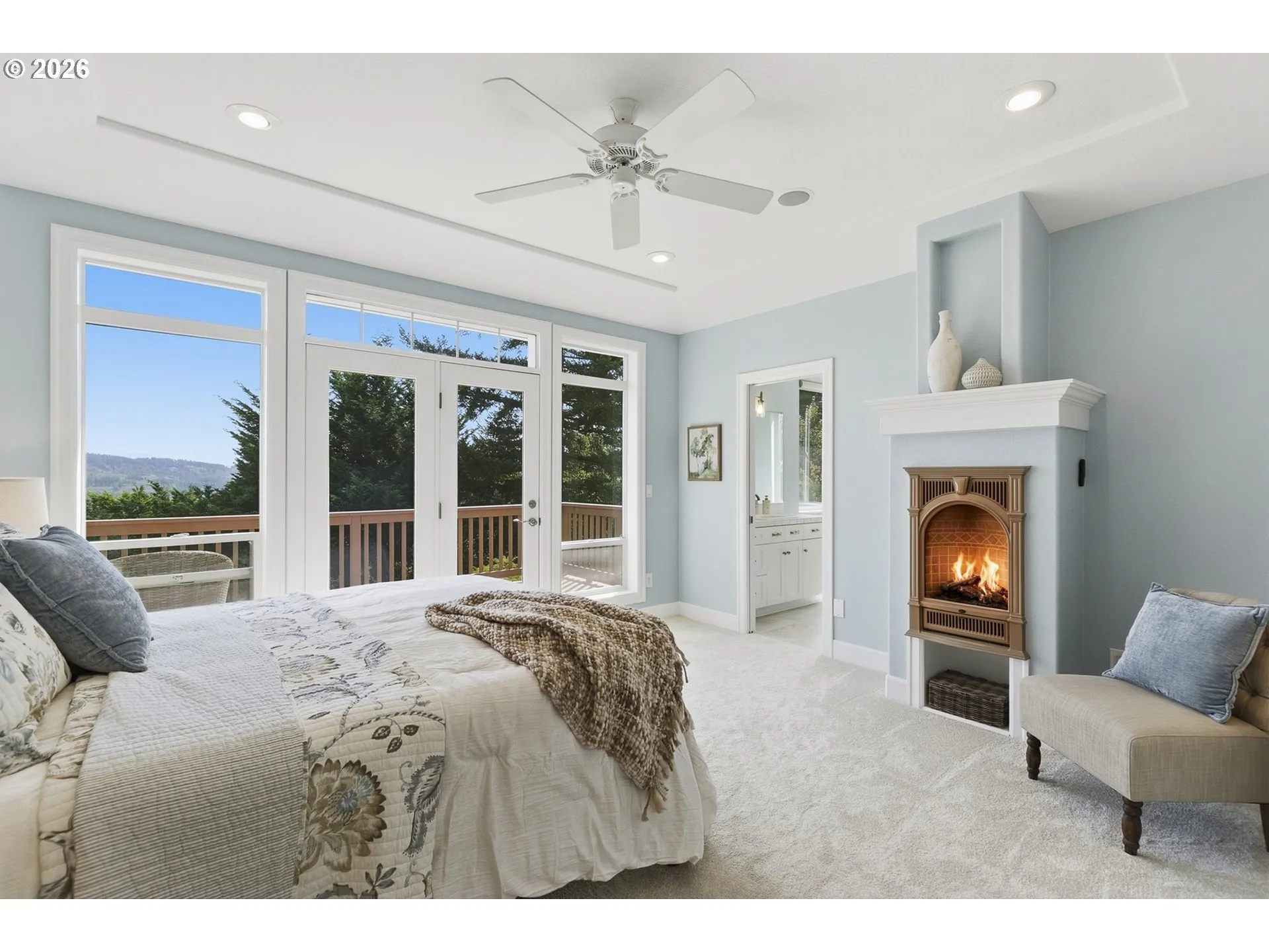 Primary Bedroom-Fireplace