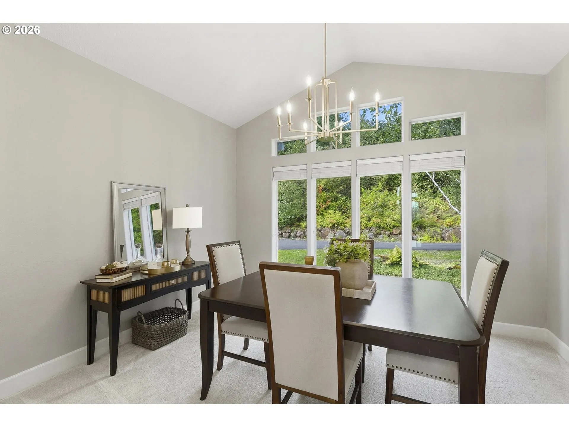 Dining Room-Vaulted Ceilings