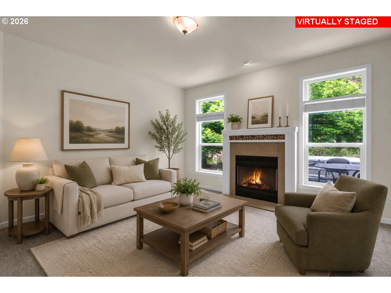 Living Room-Fireplace