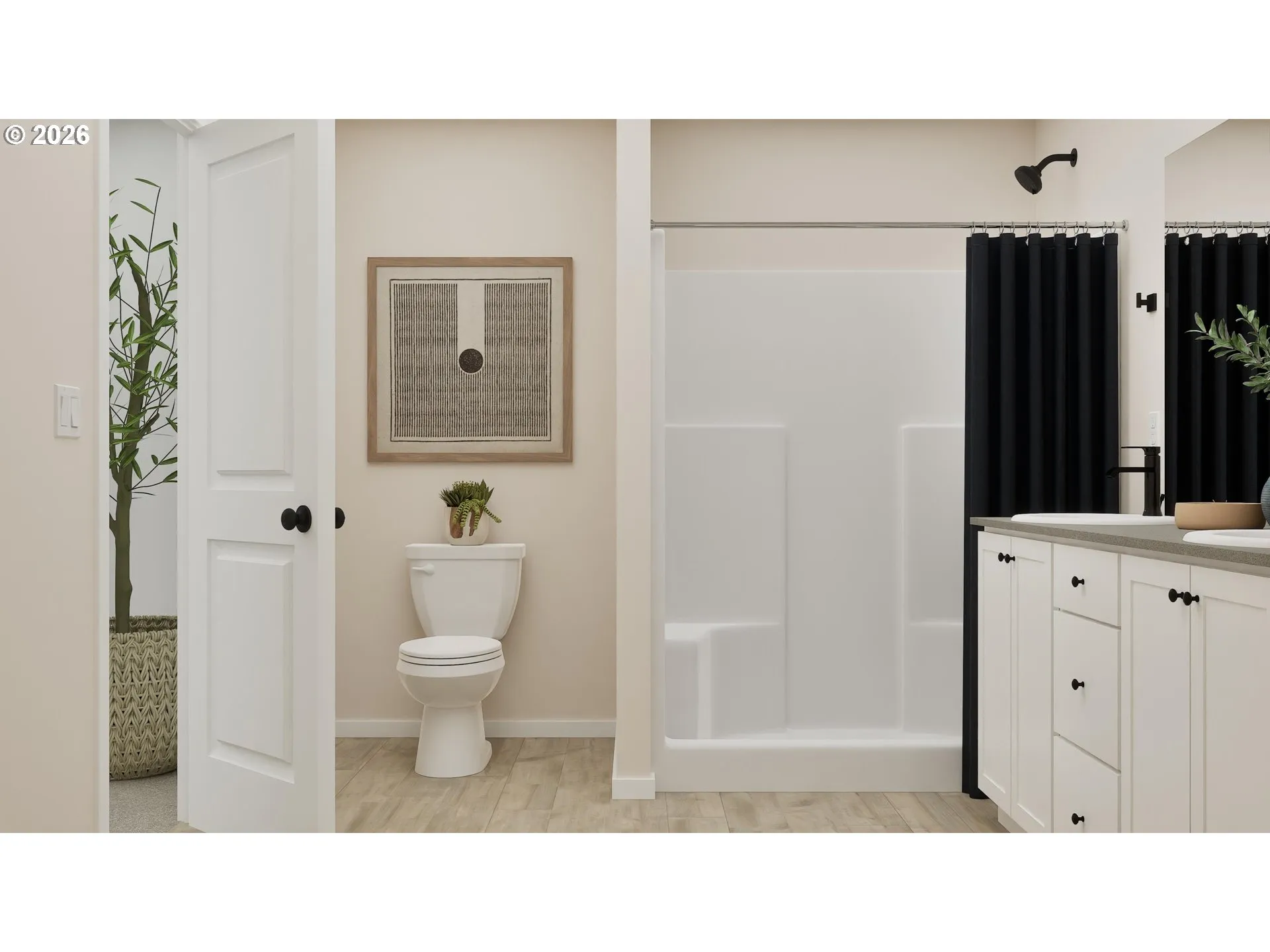 Primary Bedroom-Attached Bathroom