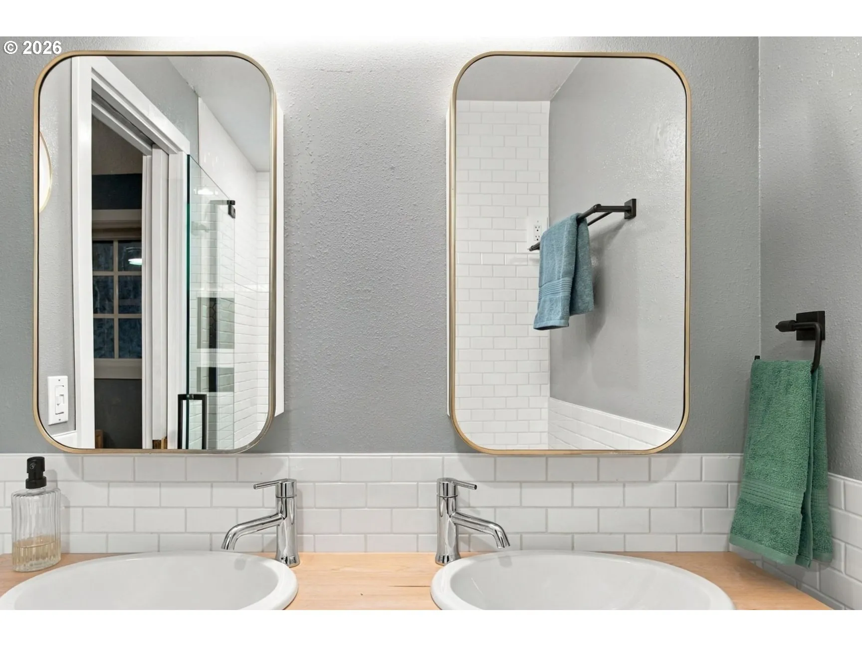 Bathroom, Attached-Double Sinks