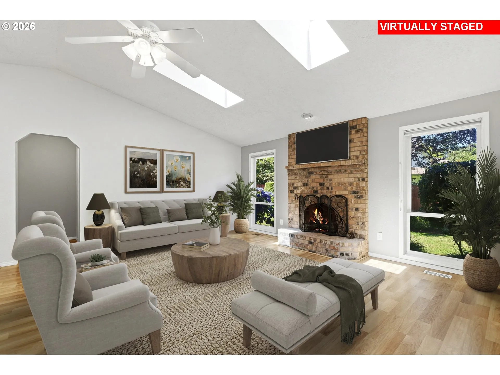 Living Room-Vaulted Ceilings