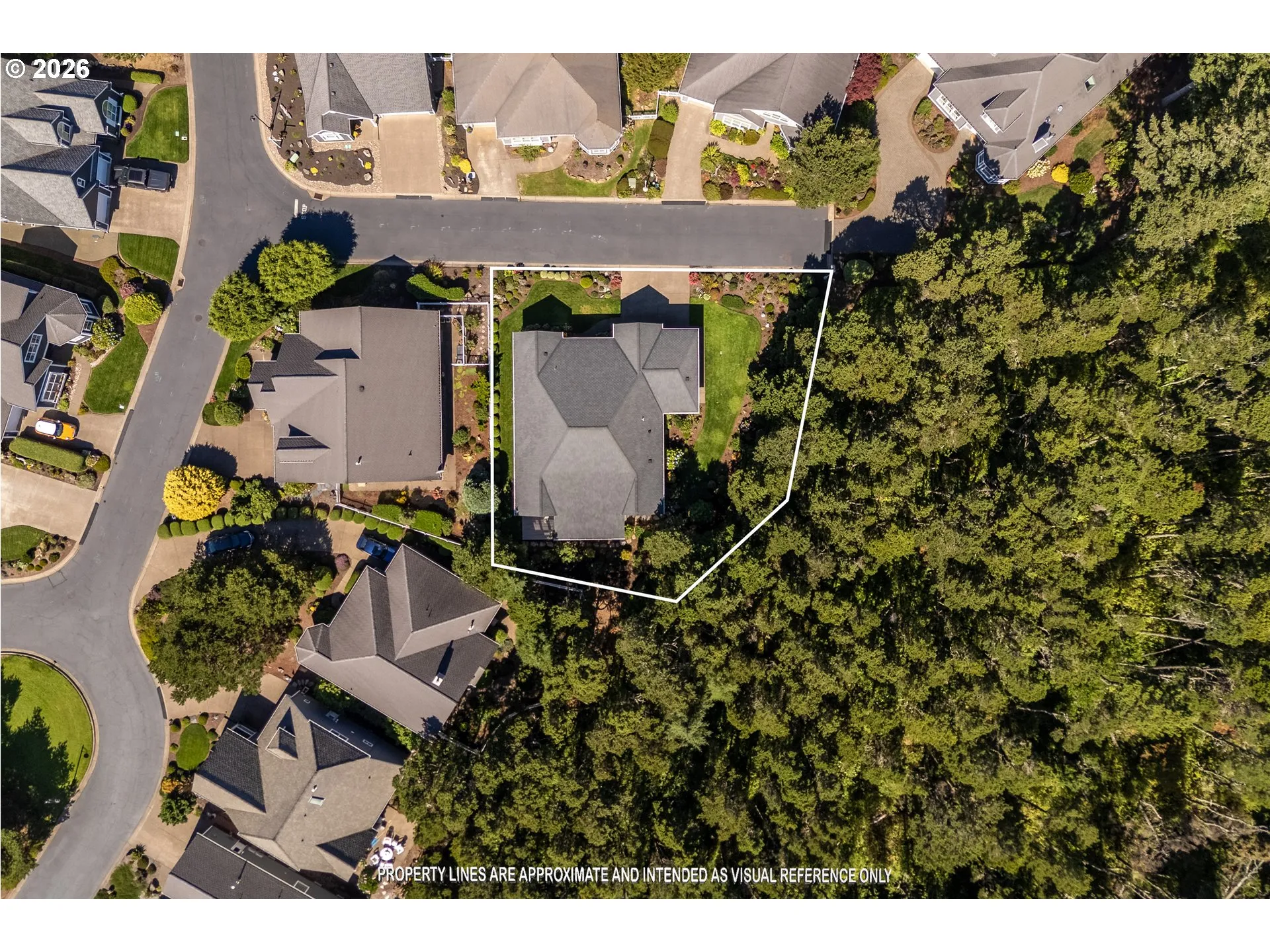 Approximate Property Lines-Aerial