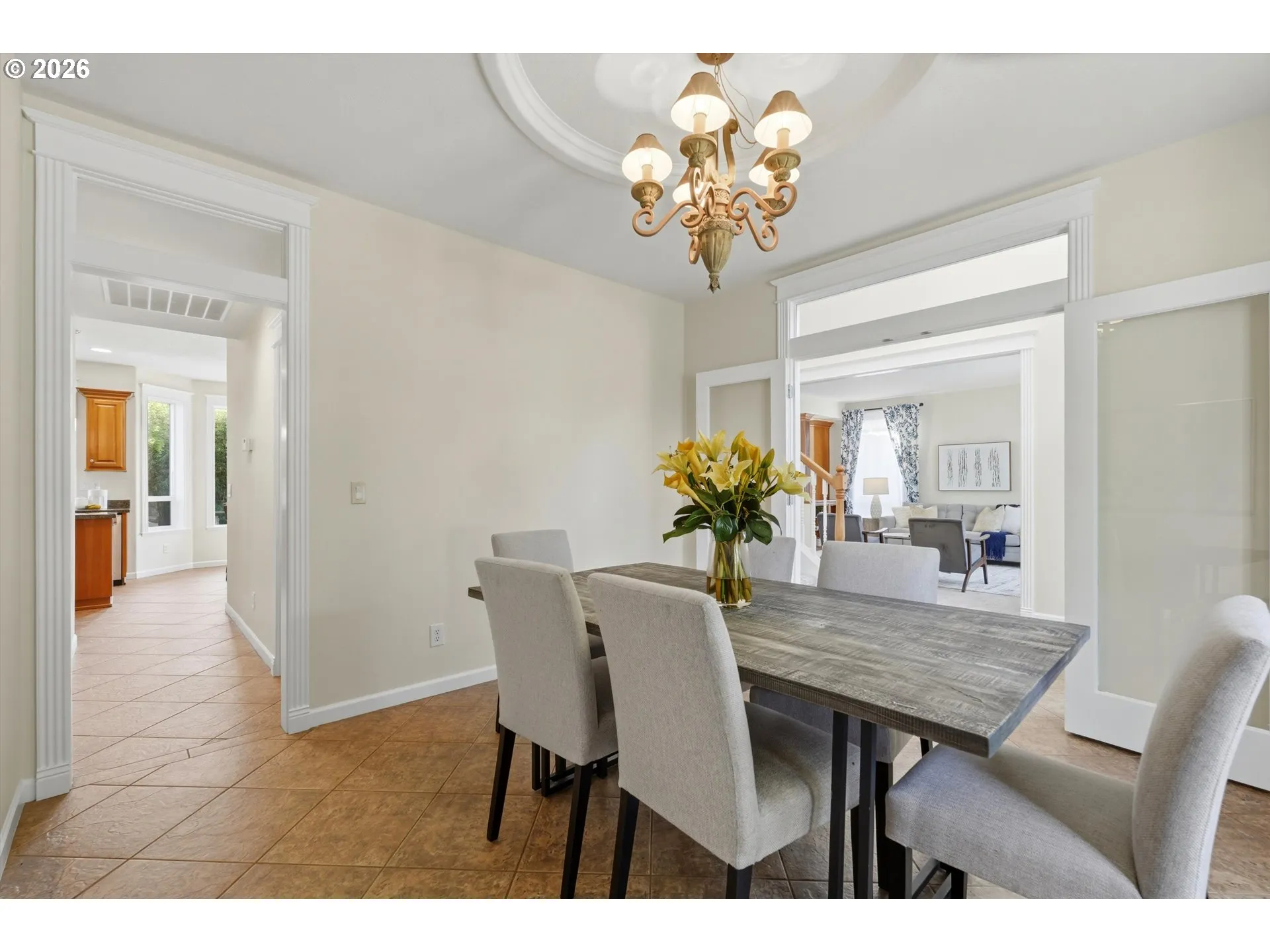 Dining Room-Coffered Ceilings