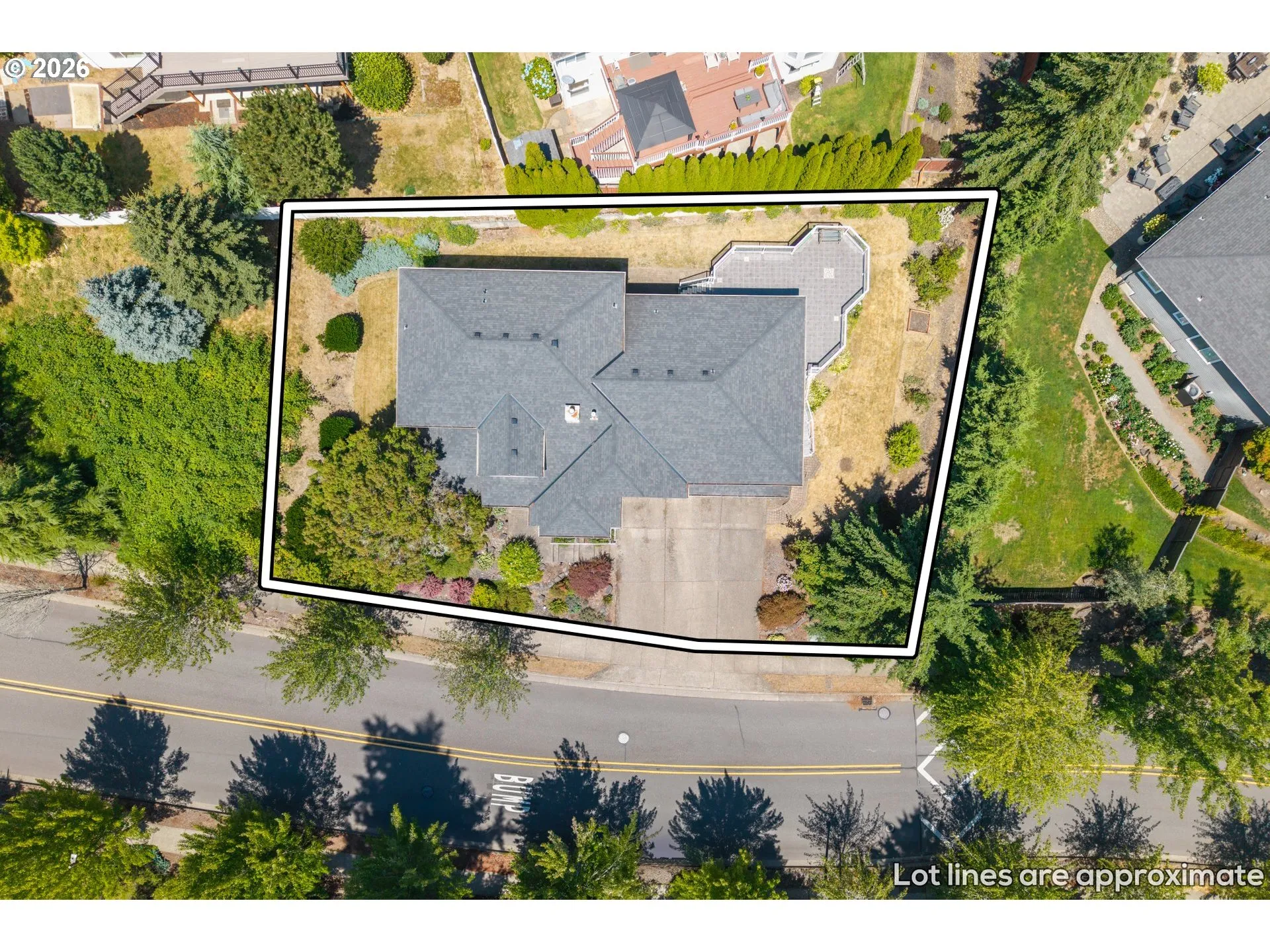 Approximate Property Lines-Aerial