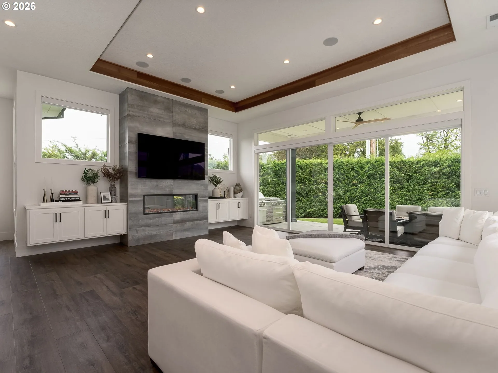 Great Room-Coffered Ceilings
