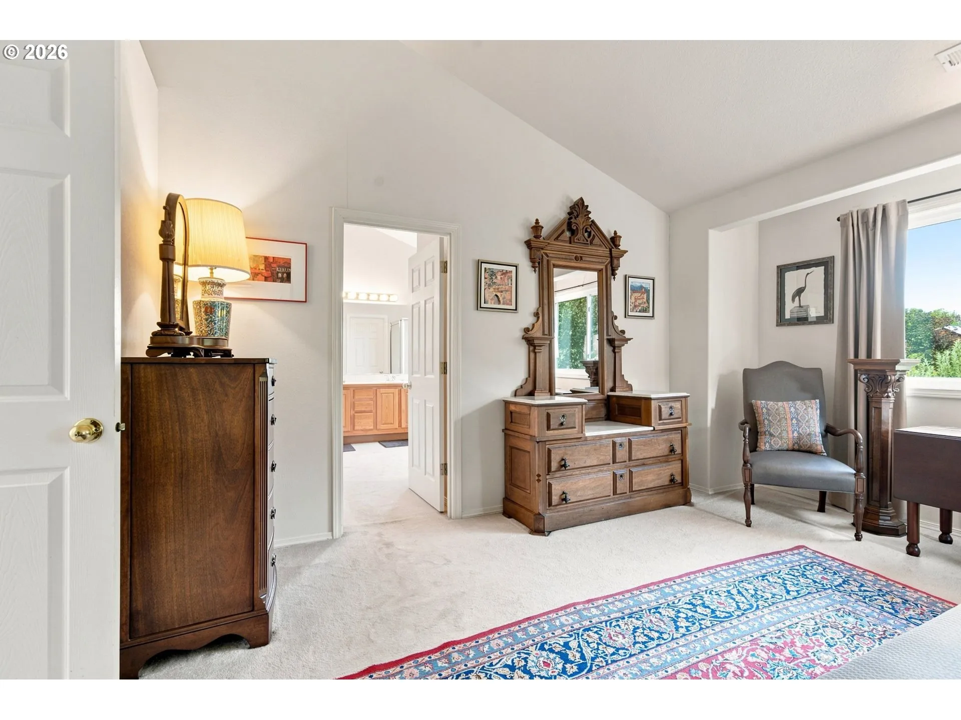 Owner's Suite Bedroom-Vaulted Ceilings