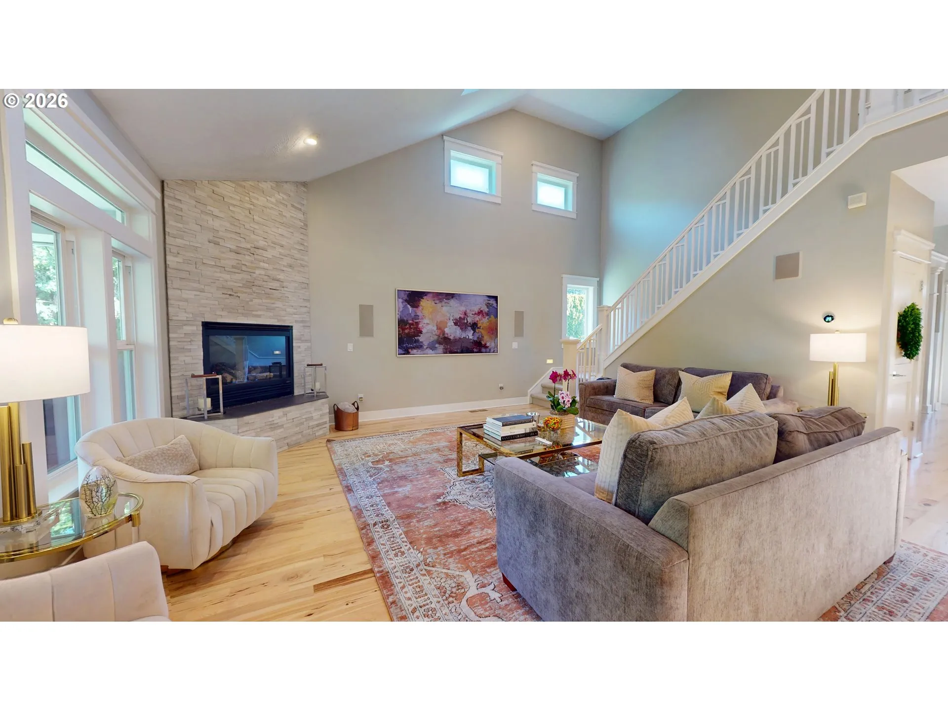 Living Room-Vaulted Ceilings