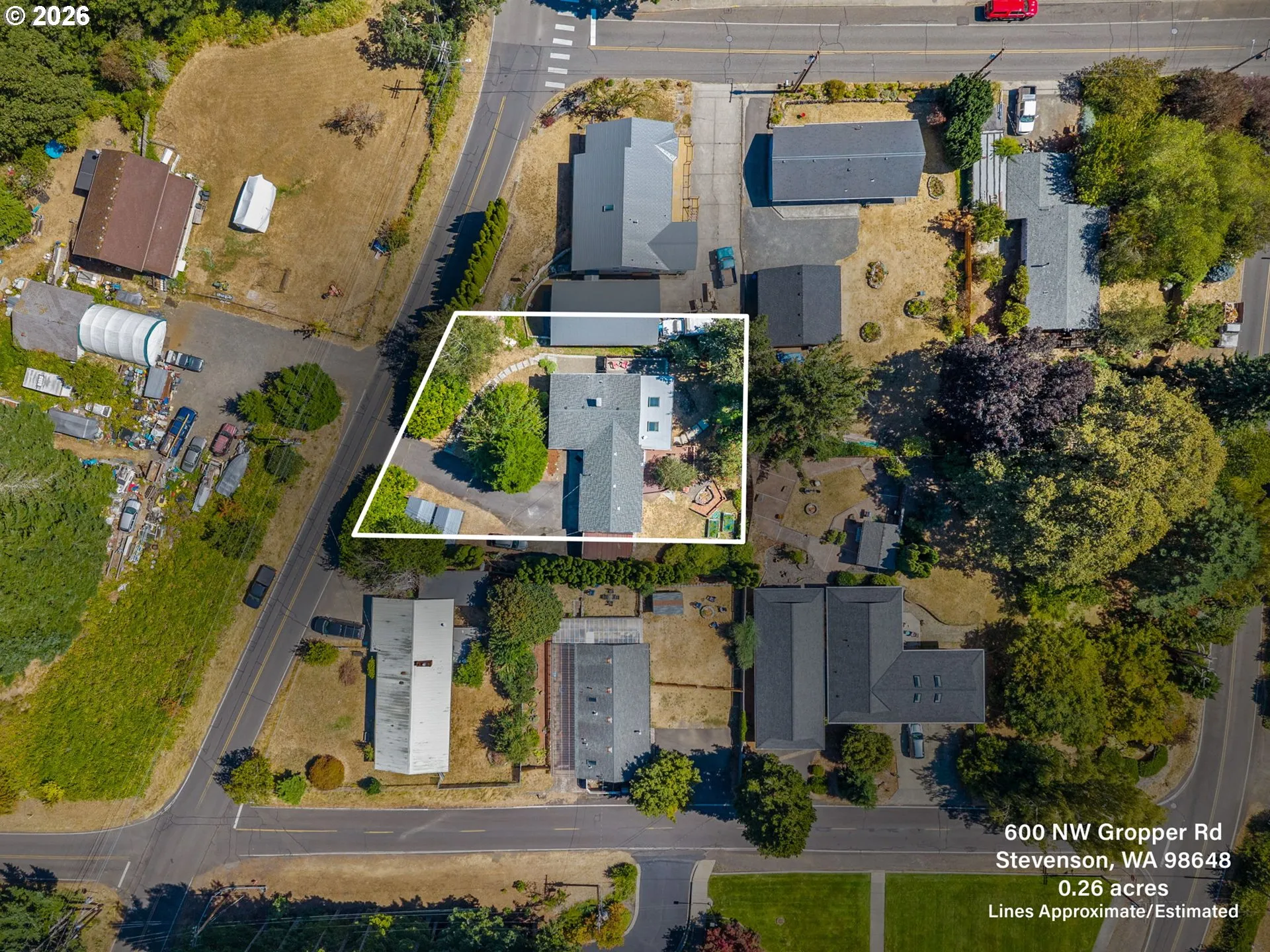 Approximate Property Lines-Aerial
