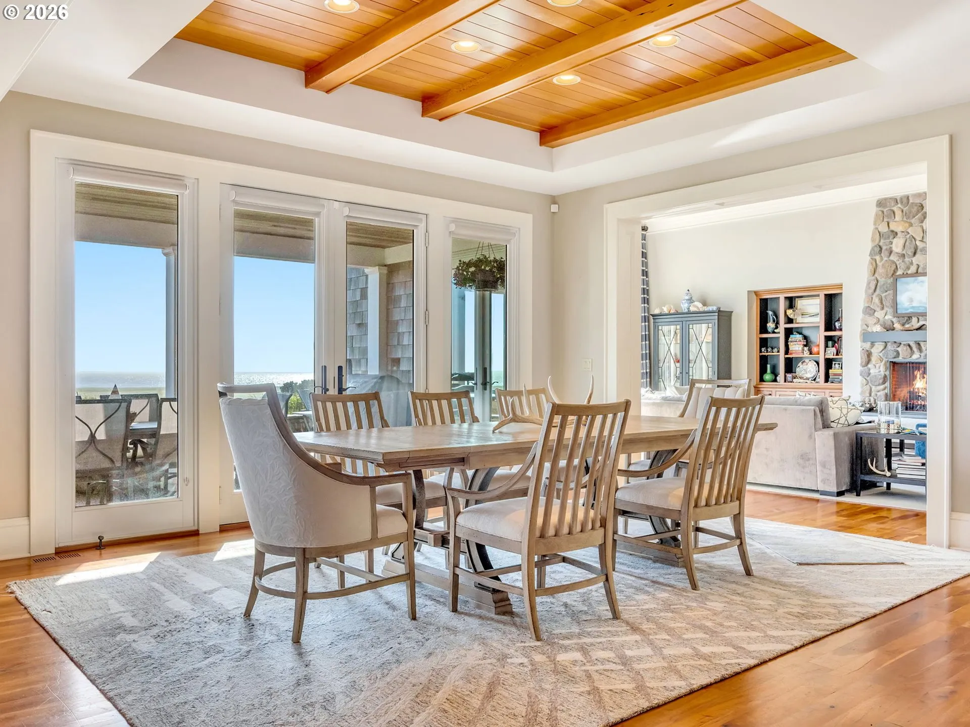 Dining Room-Coffered Ceilings