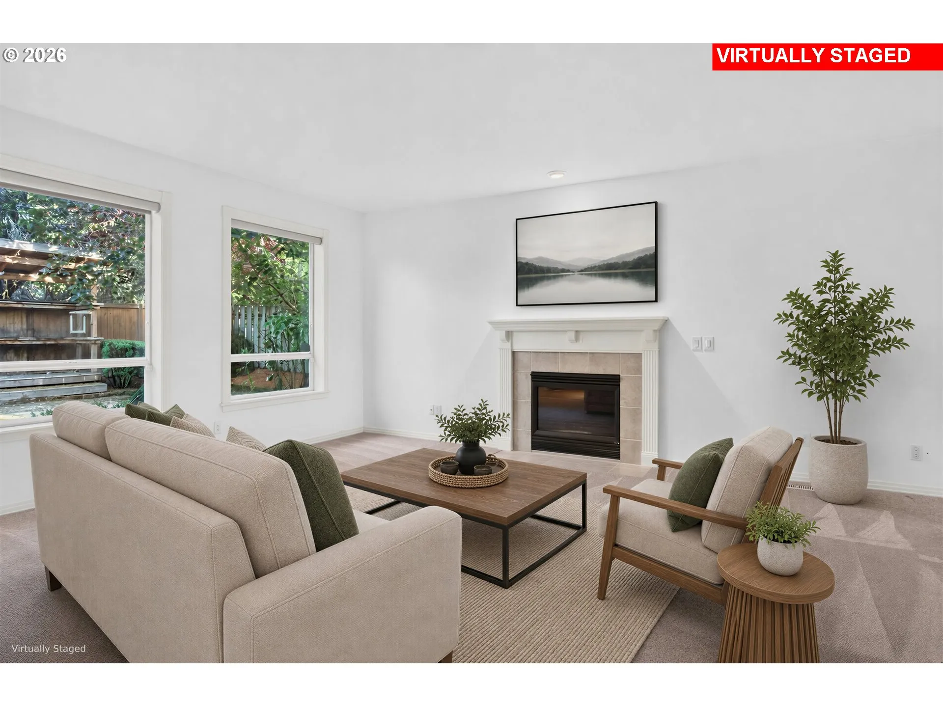 Living Room-Fireplace